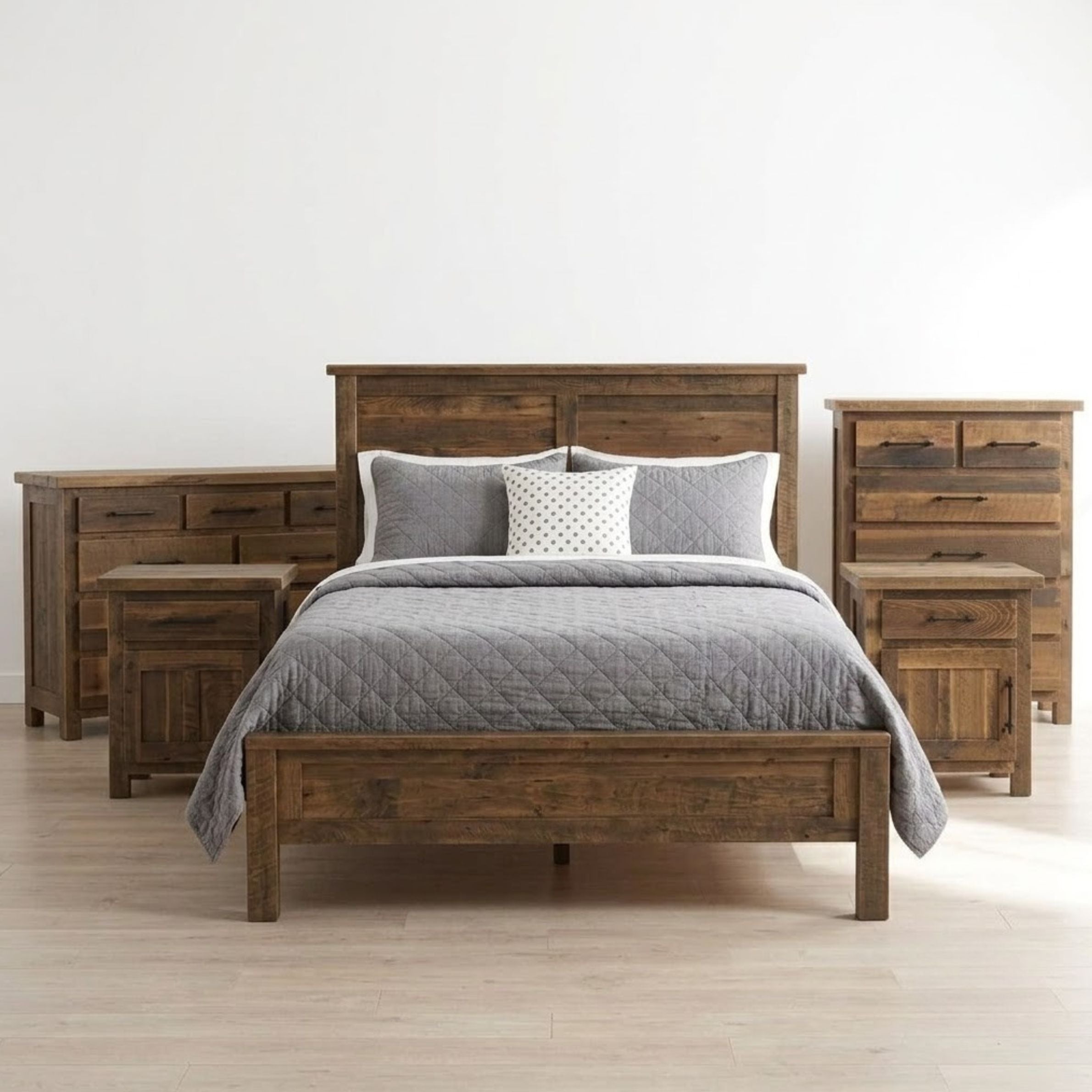 Legacy Estate Rowan Reclaimed Barnwood 5-Piece Bedroom Set