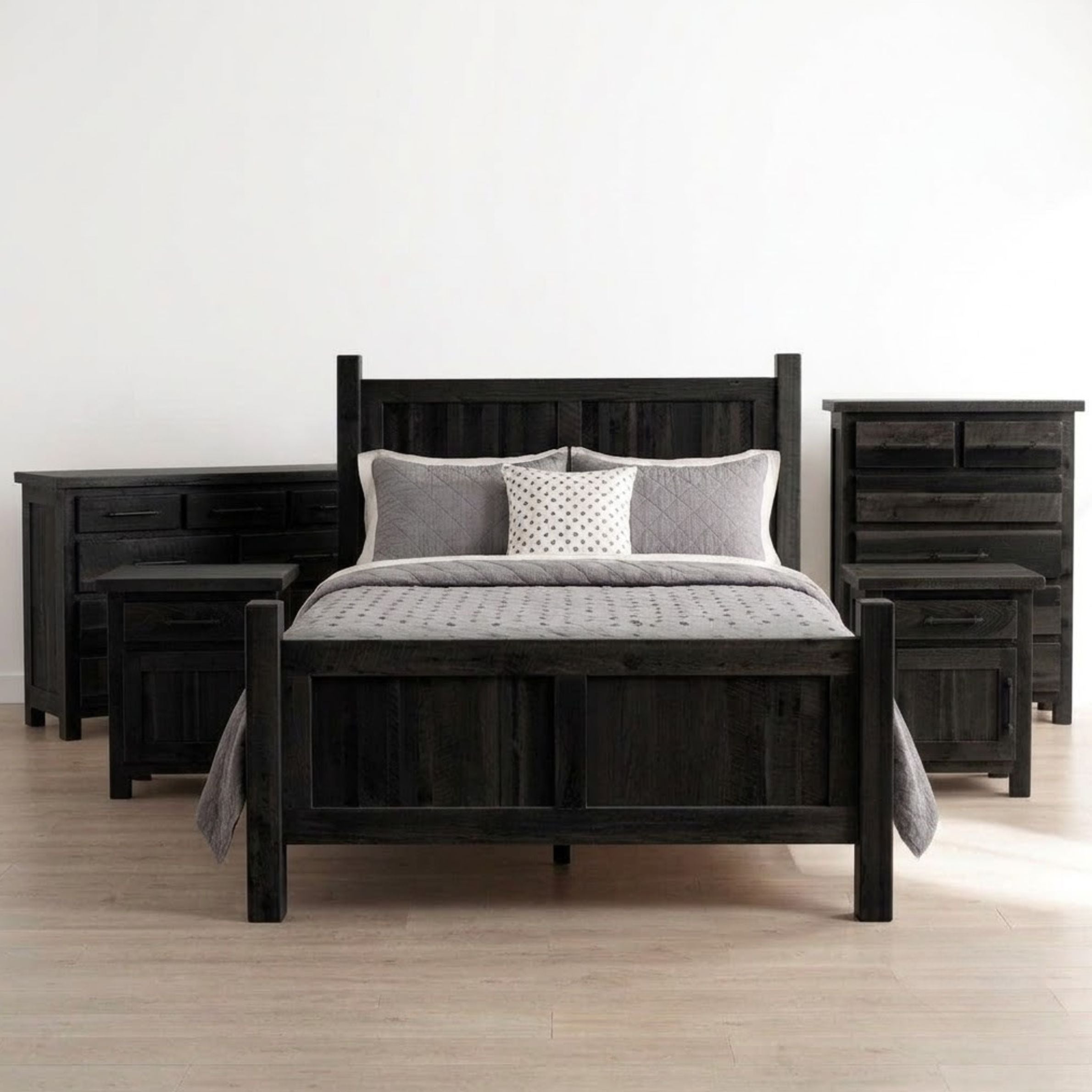 Legacy Estate Rowan Reclaimed Barnwood 5-Piece Bedroom Set