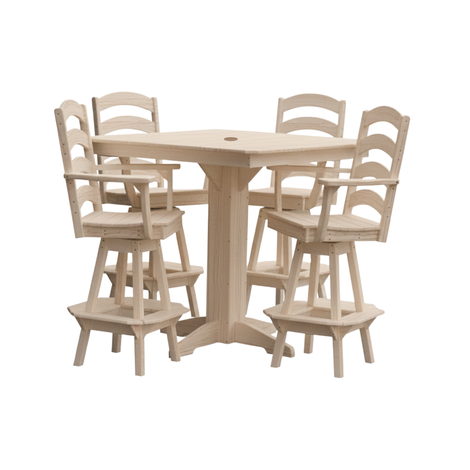 Keystone Amish Co. Josie 5-Piece Poly Outdoor Bar Dining Set