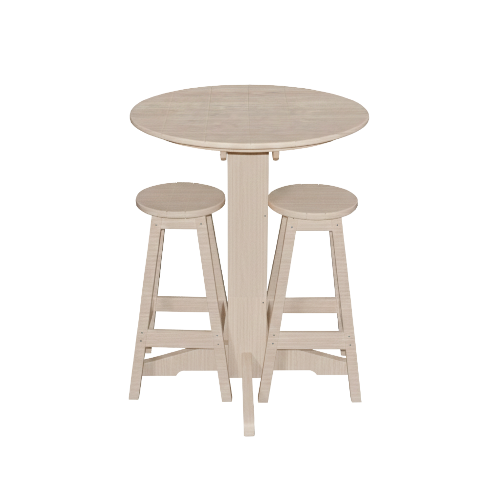 Keystone Amish Co. Sierra 2 Person Poly Round Bar Dining Set