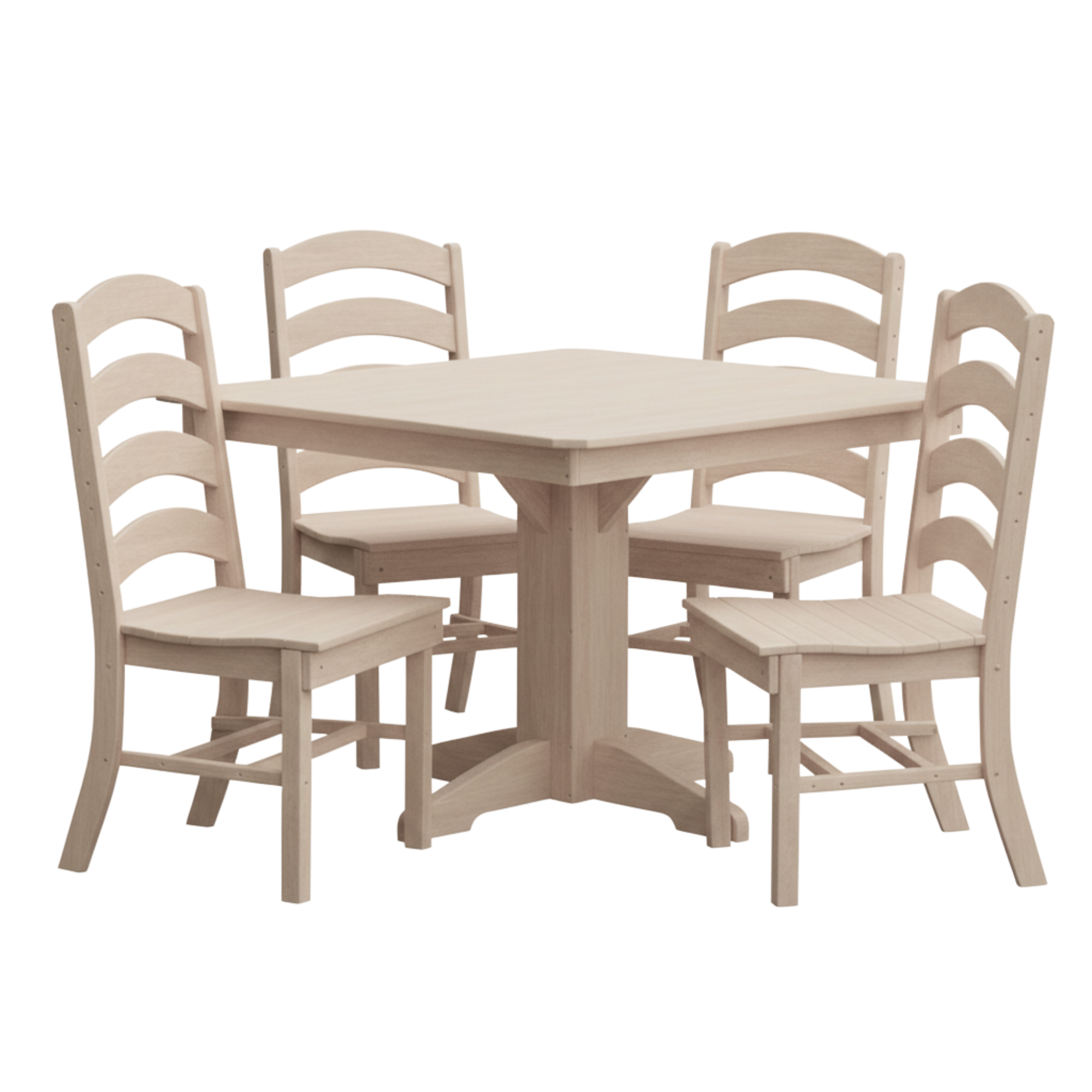 Keystone Amish Co. Josie 5-Piece Square Poly Outdoor Dining Set
