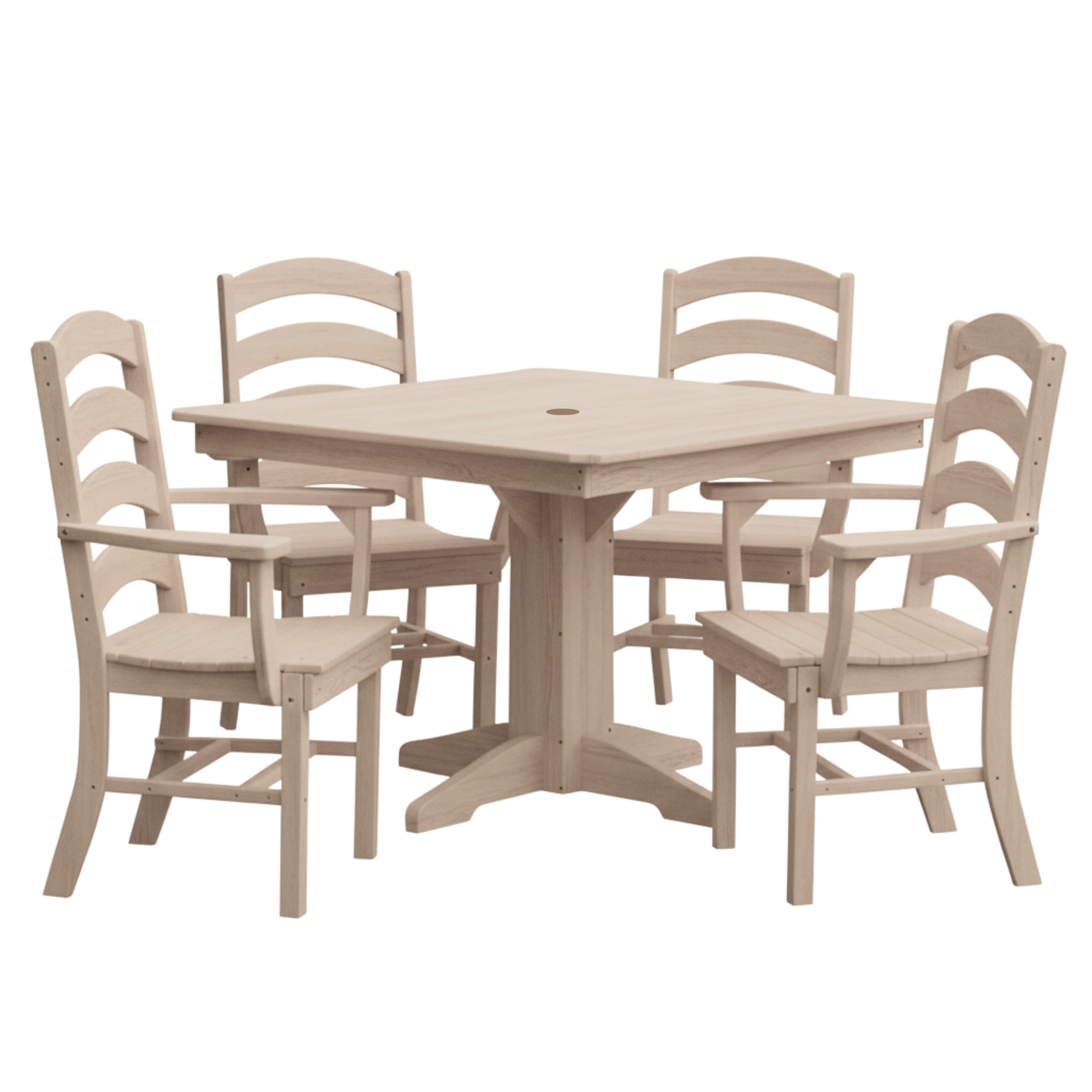 Keystone Amish Co. Josie 5-Piece Square Poly Outdoor Dining Set