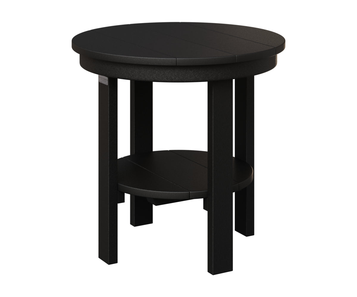 Berlin Gardens Outdoor Poly Lumber Round End Dining Table