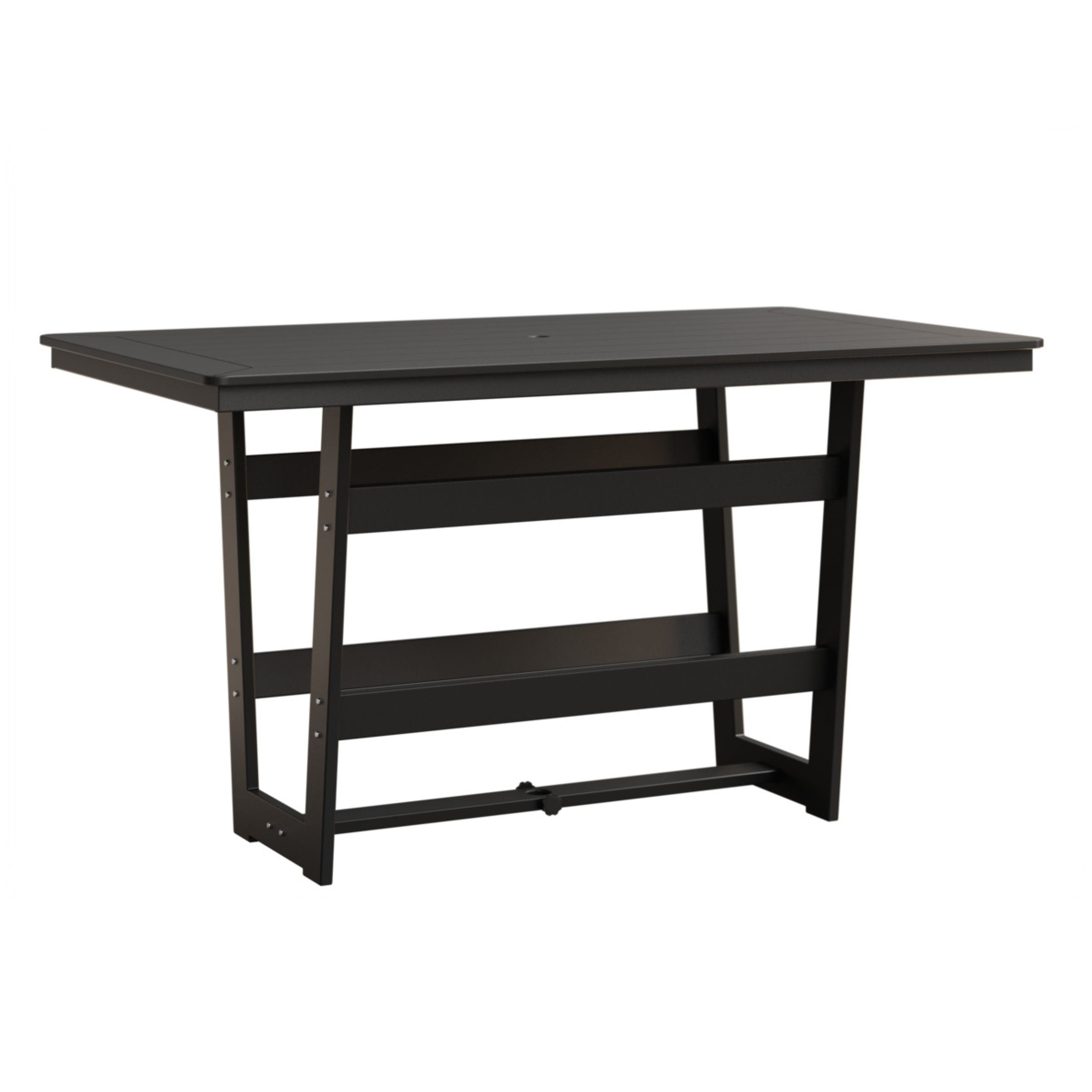 Berlin Gardens Hudson 70″ Outdoor Poly Lumber Rectangular Bar Table