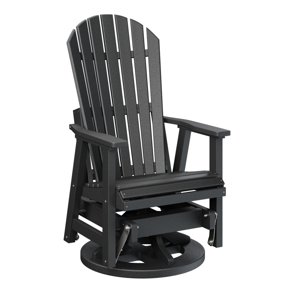 Berlin Gardens Comfo Back Poly Lumber Swivel Glider