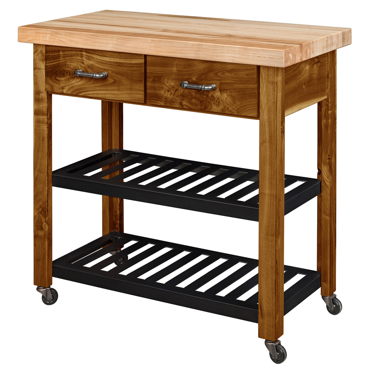 Hoosier Timbercraft Braxton Red Oak Kitchen Island