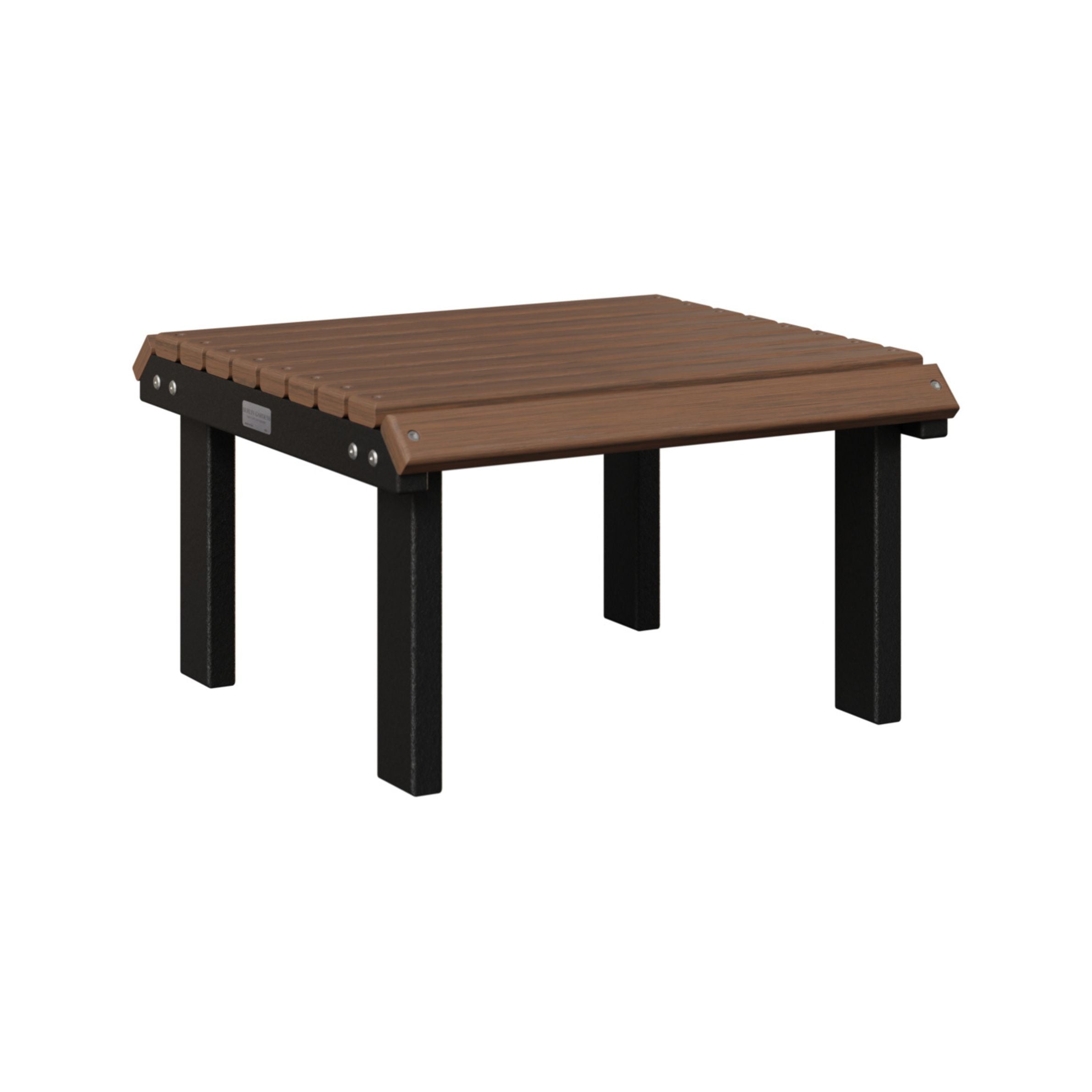 Berlin Gardens Outdoor Poly Lumber Stationary Footstool