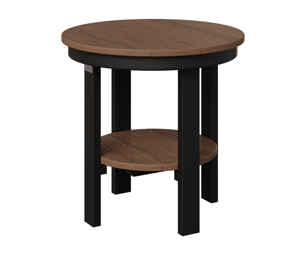 Berlin Gardens Outdoor Poly Lumber Round End Dining Table