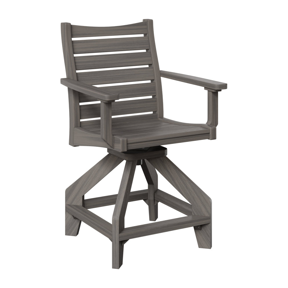 Berlin Gardens Bristol Outdoor Poly Lumber Swivel Counter Chair