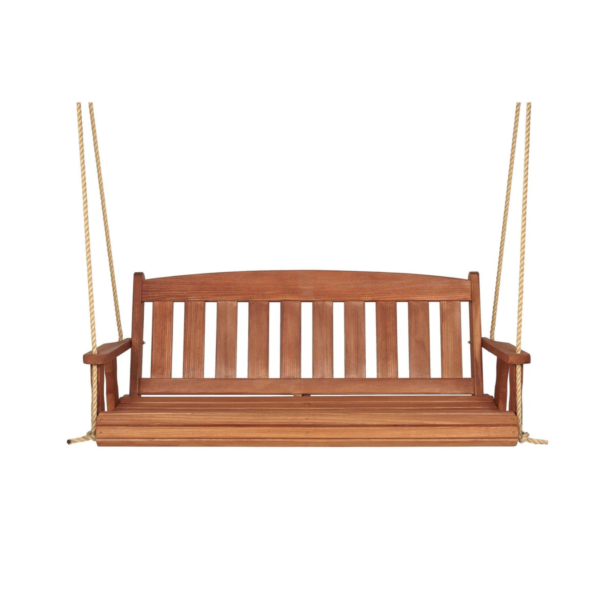 Amish Casual 4 Foot Cedar Stain Mission Porch Swing with Clearcoat