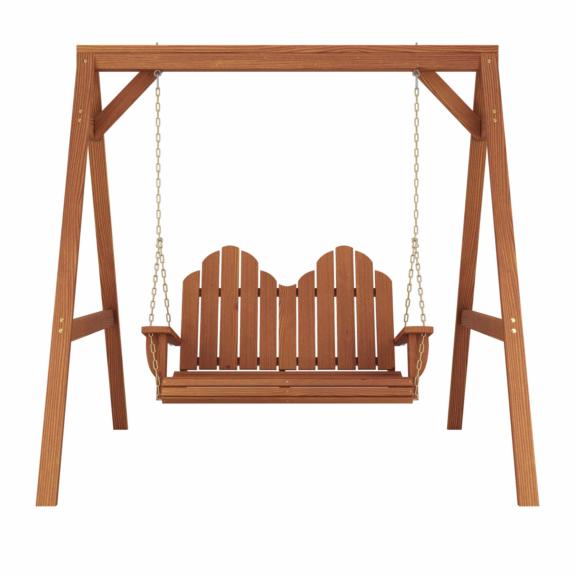 Amish Casual Adirondack Heavy Duty Swing with A-Frame Stand