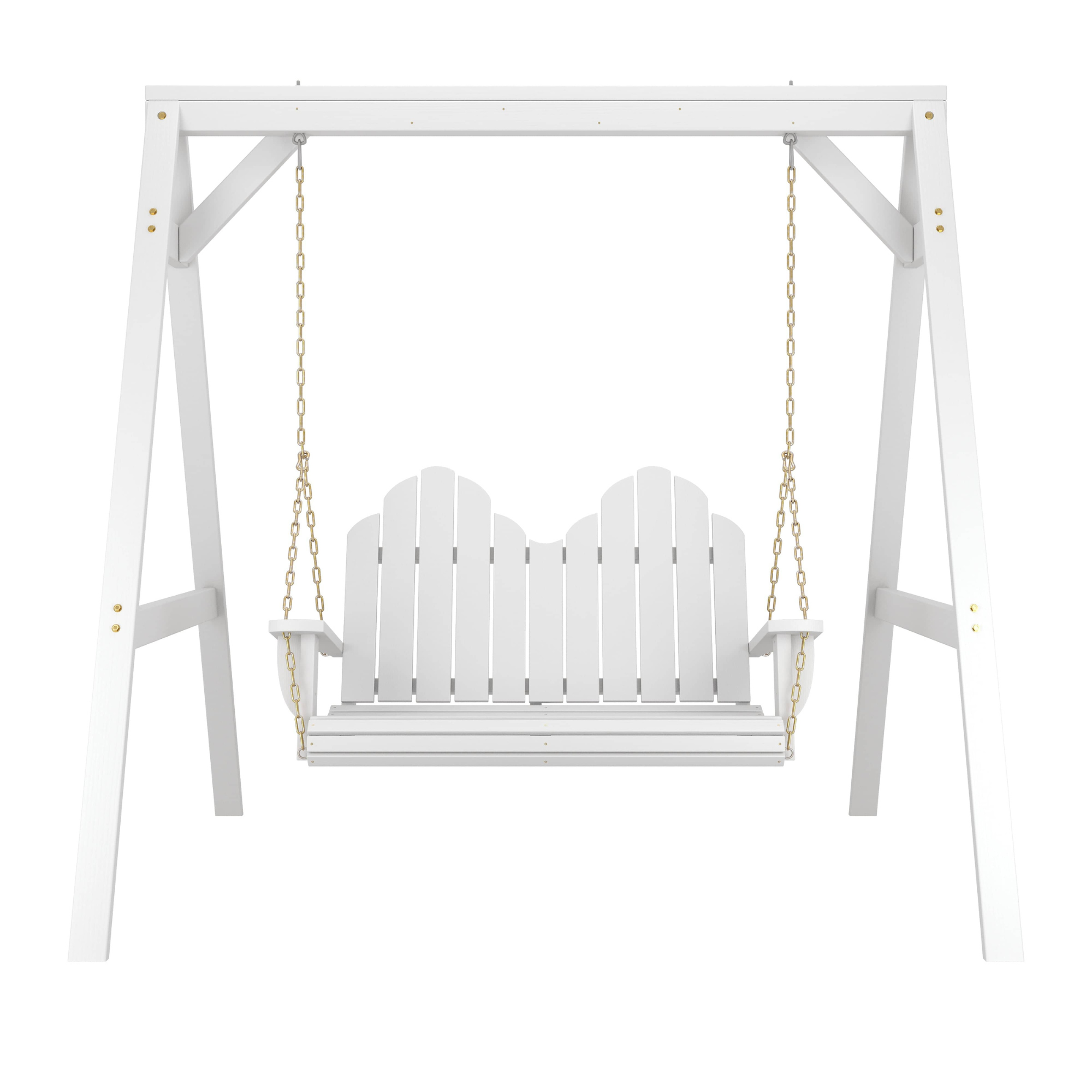 Amish Casual Adirondack Heavy Duty Swing with A-Frame Stand