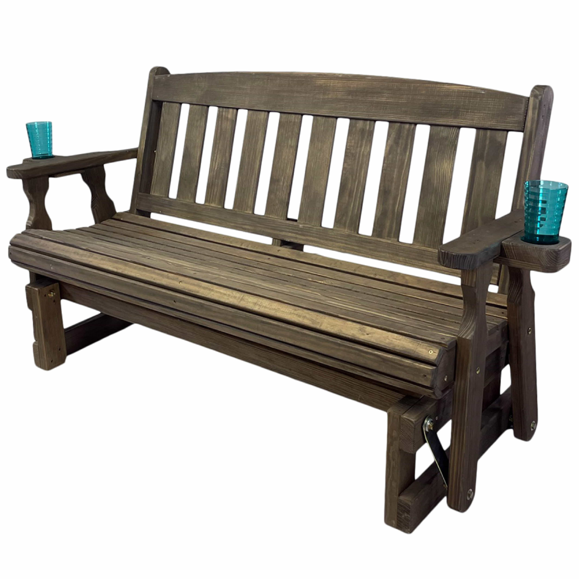 Amish Casual 5 Foot Mission Wood Porch Glider