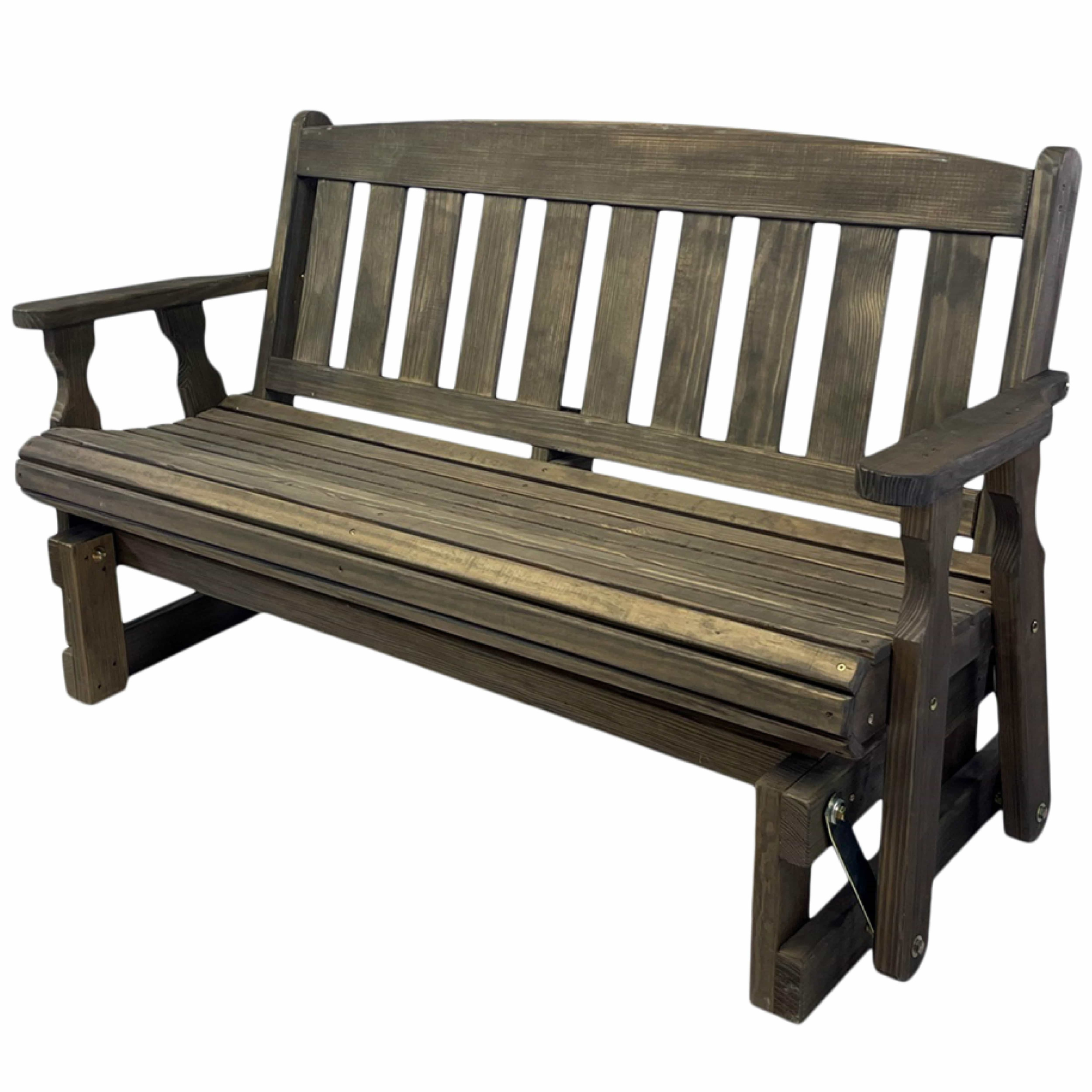 Amish Casual Mission Wood Porch Glider