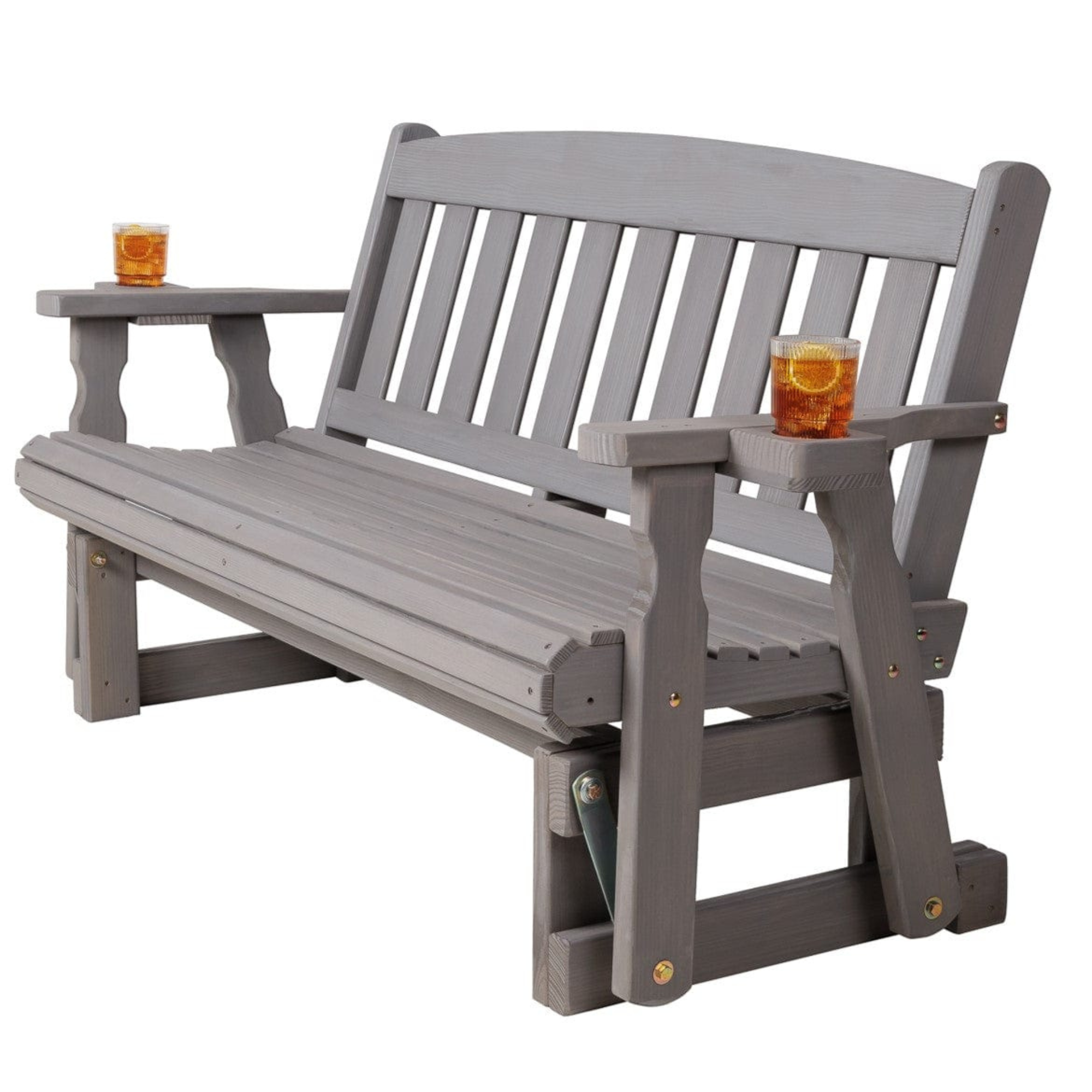 Amish Casual Mission Wood Porch Glider