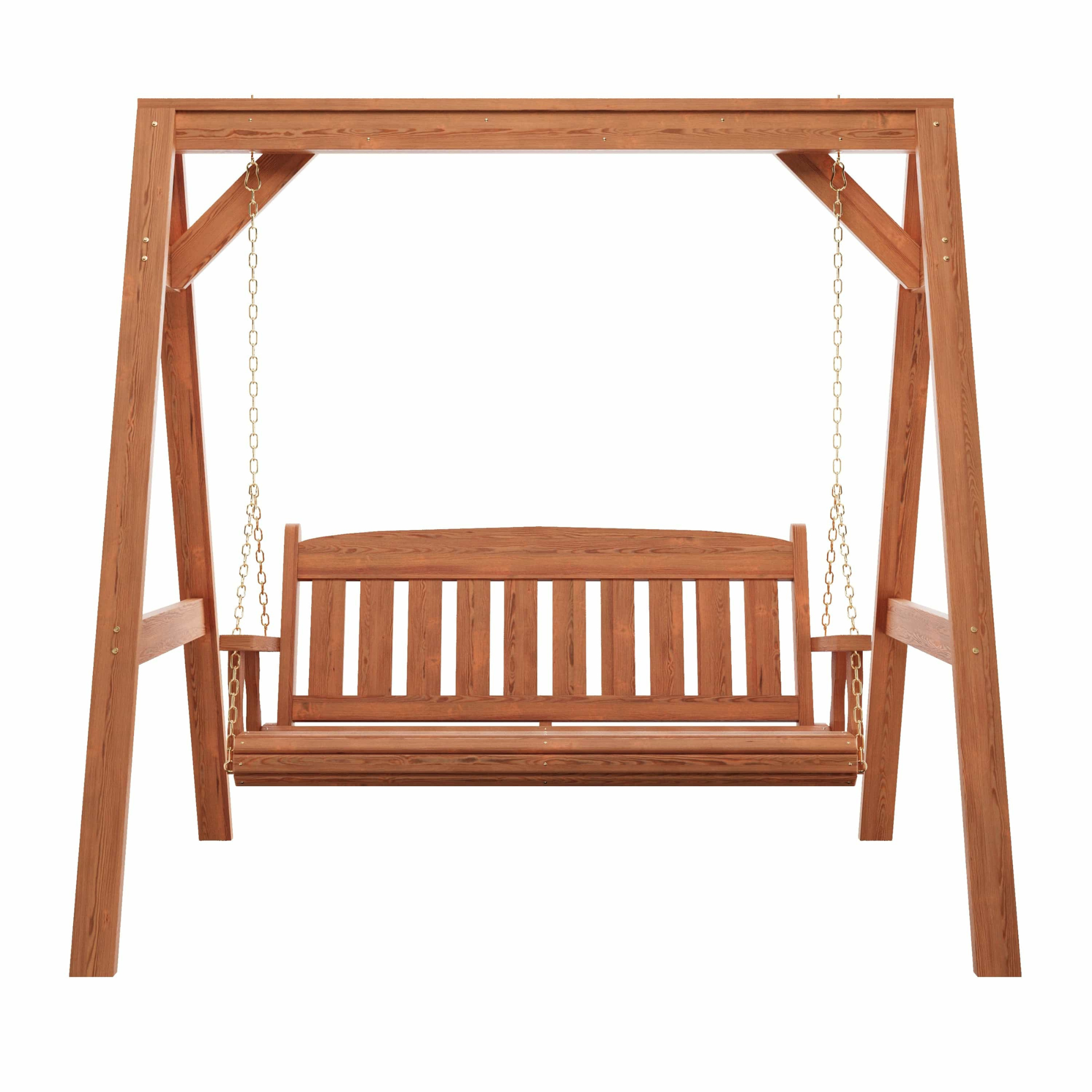 Amish Casual Heavy Duty Mission Swing with A-Frame Stand