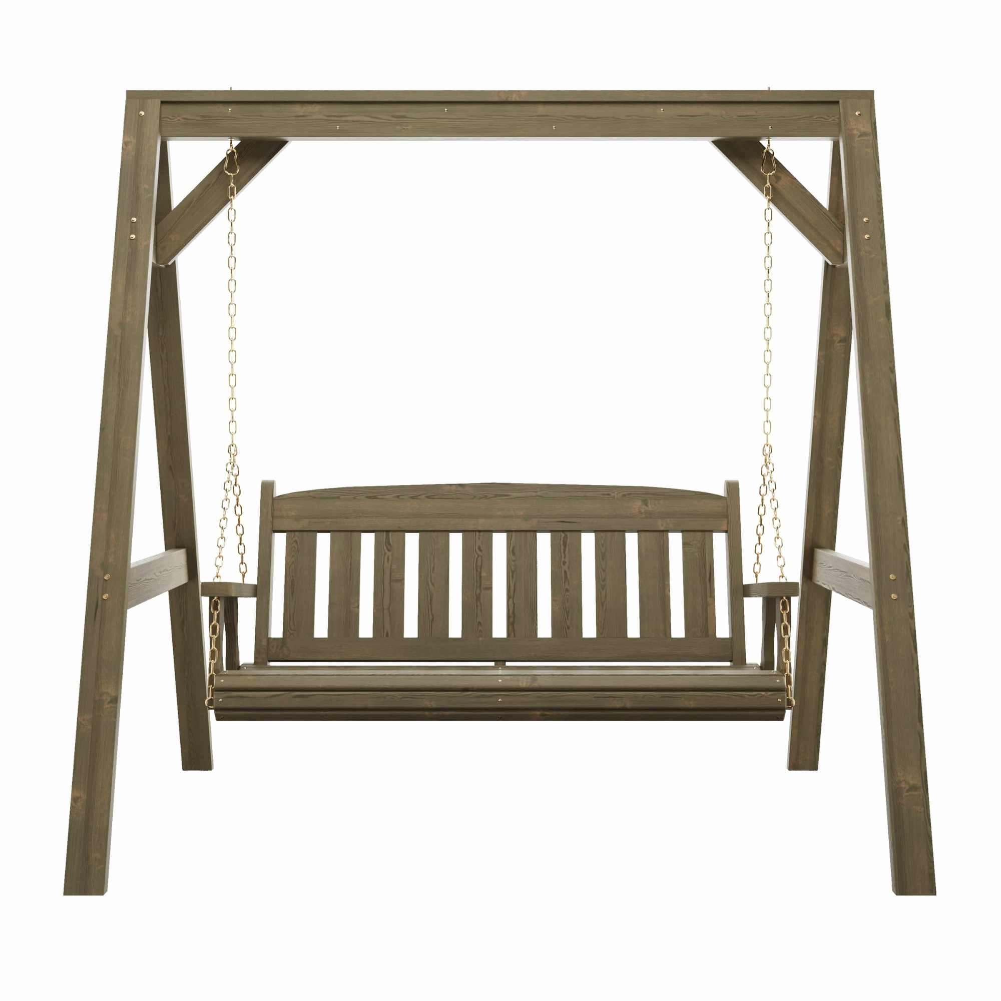 Amish Casual Heavy Duty Mission Swing with A-Frame Stand