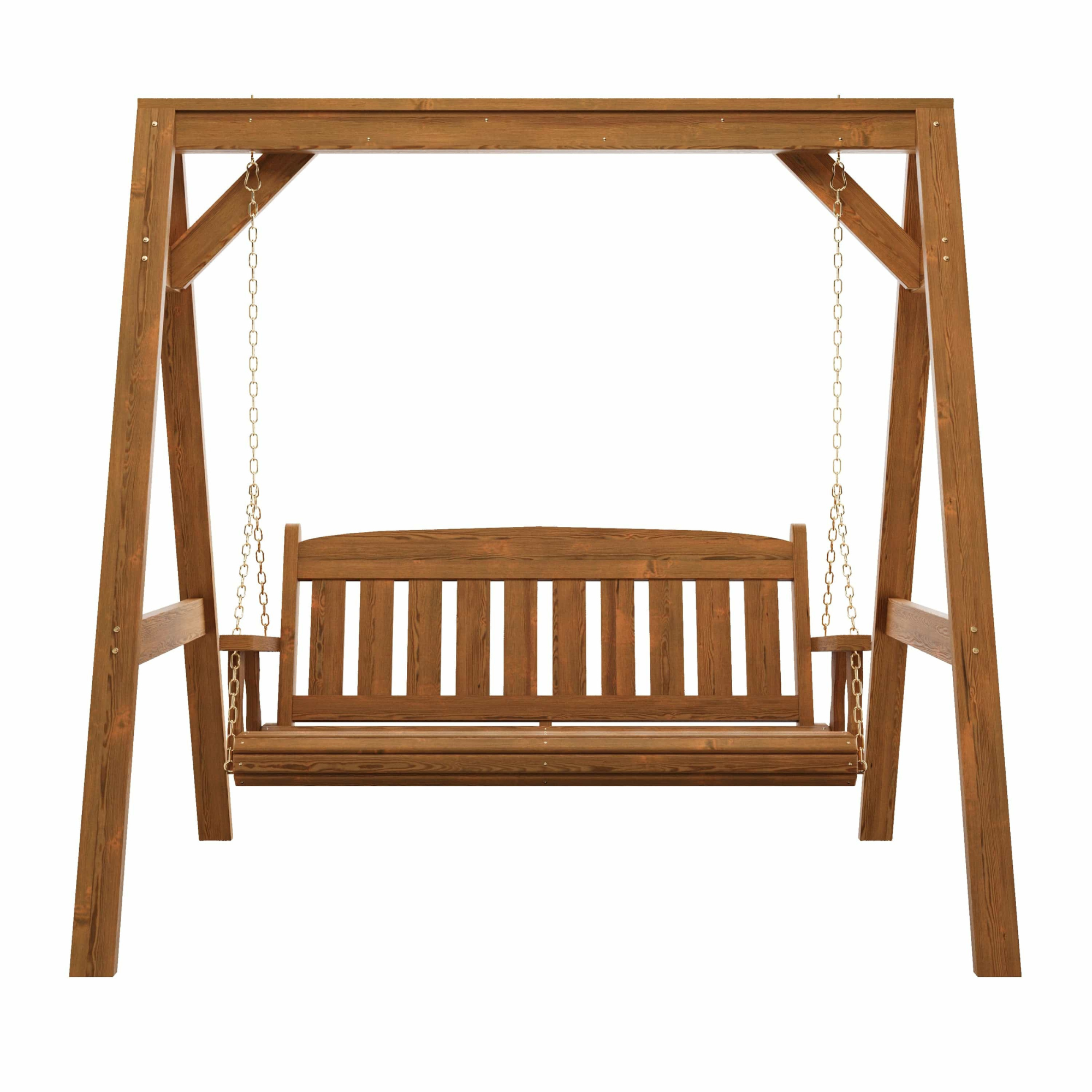 Amish Casual Heavy Duty Mission Swing with A-Frame Stand