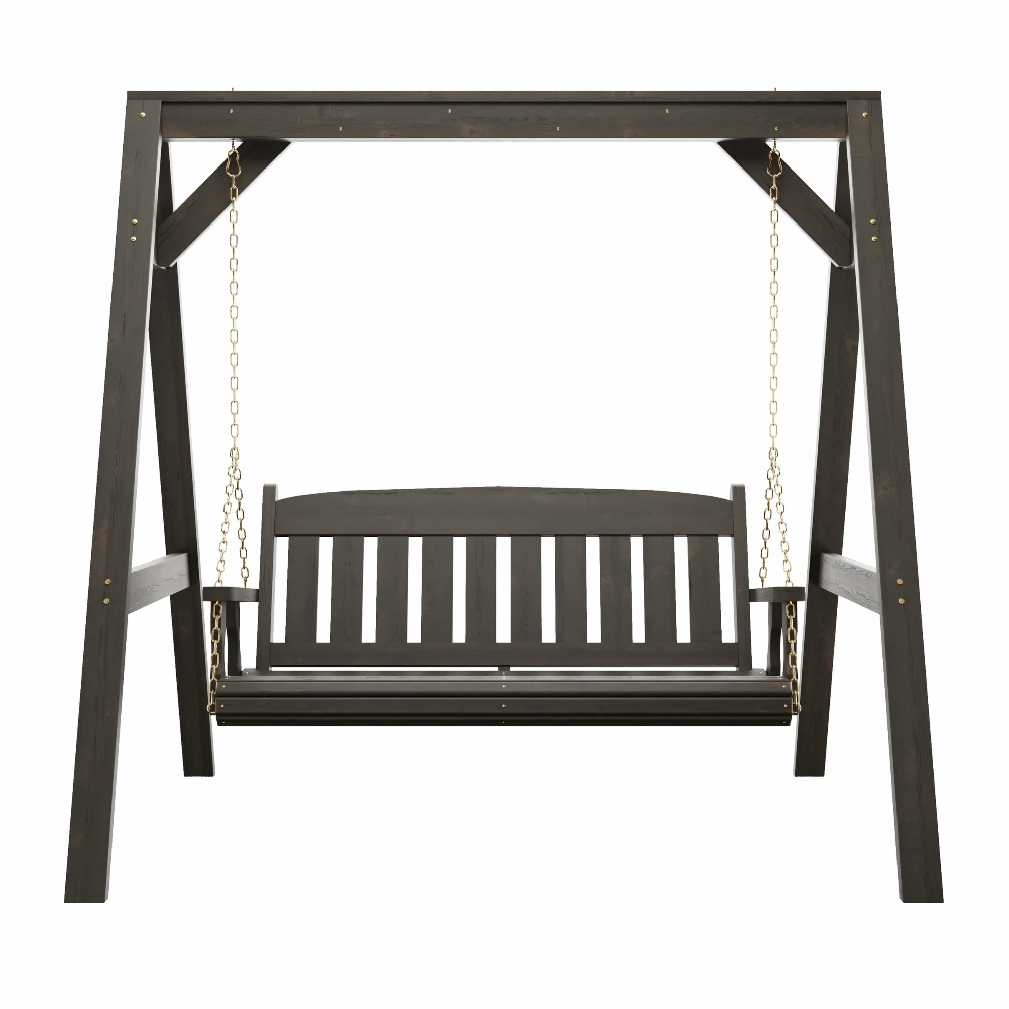 Amish Casual Heavy Duty Mission Swing with A-Frame Stand