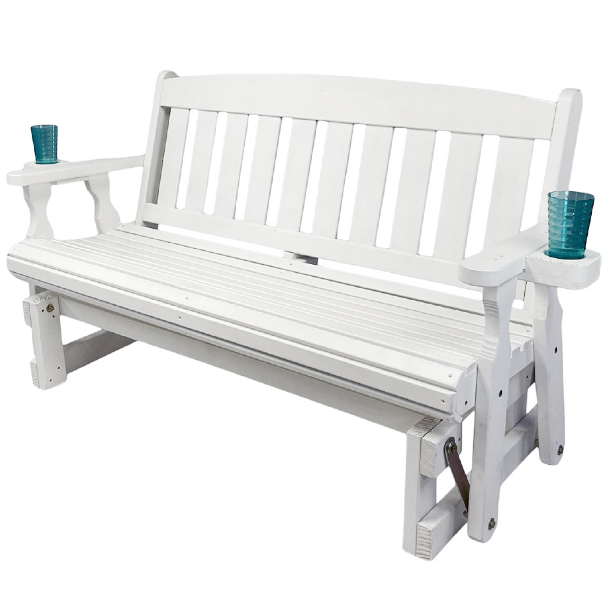 Amish Casual Mission Wood Porch Glider