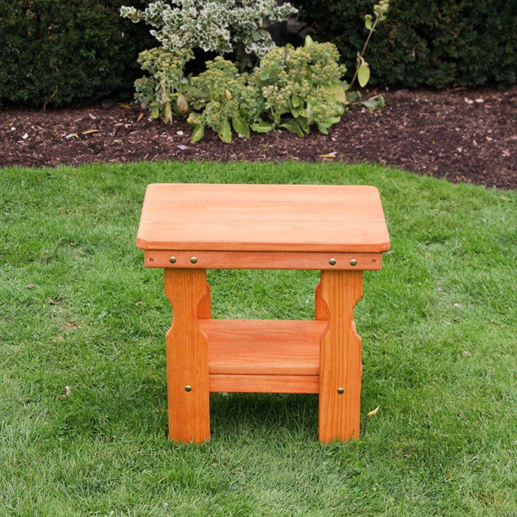 Amish Casual Outdoor Wooden End Table