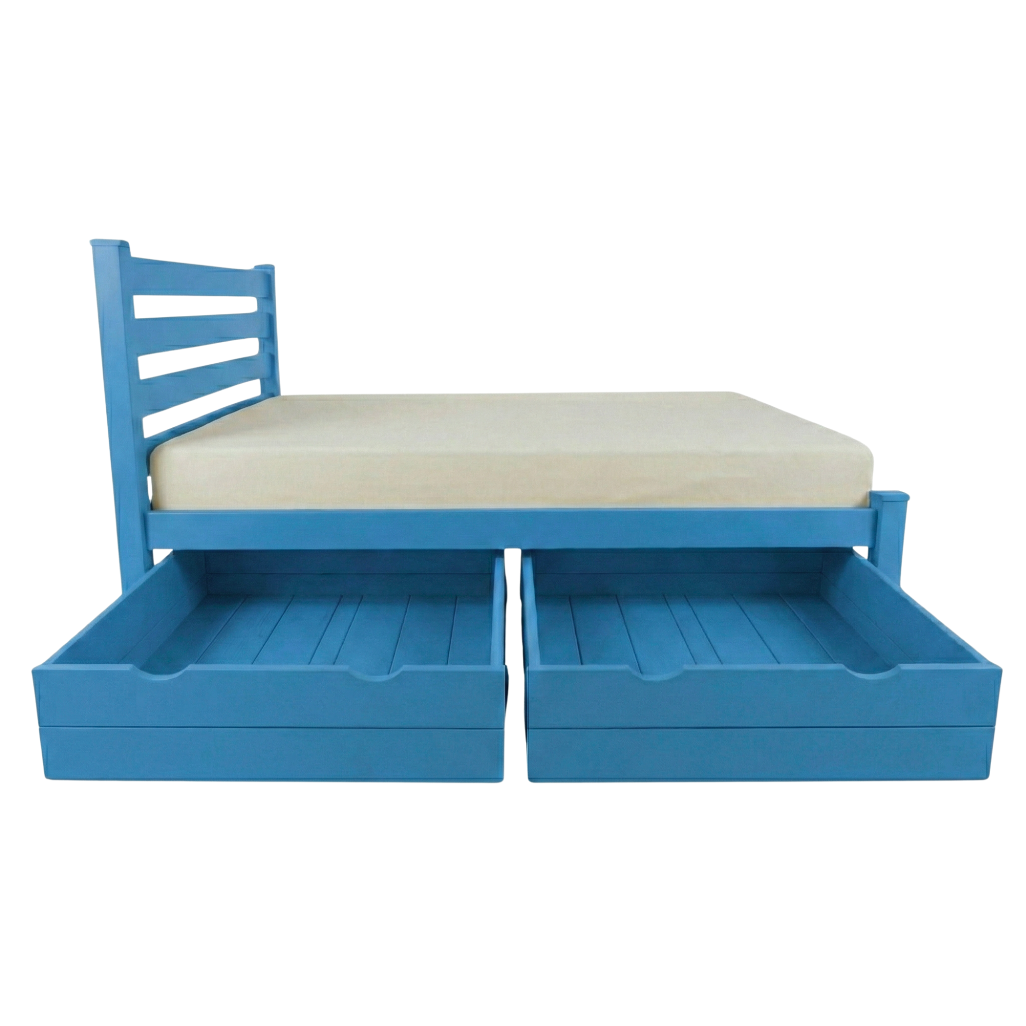 Versaloft Homestead Amish Made Bed Frame with Headboard and 2-Piece Drawers