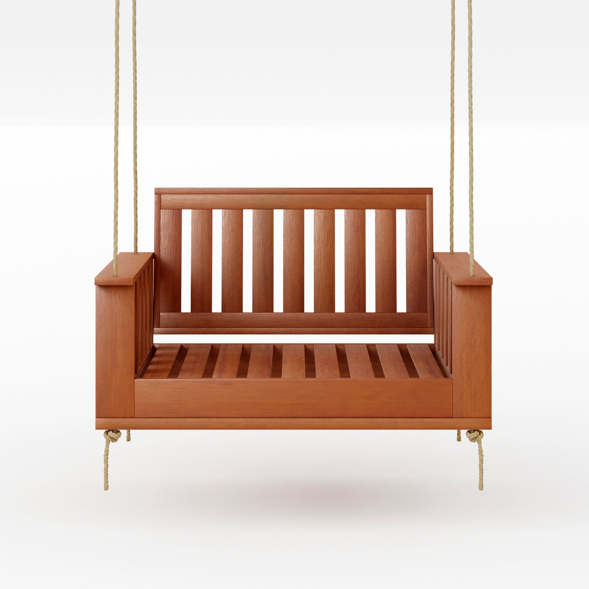 Amish Casual Rockford Daybed Swing Package with Included Cushions, Lounge, Cedar Stain with Clearcoat