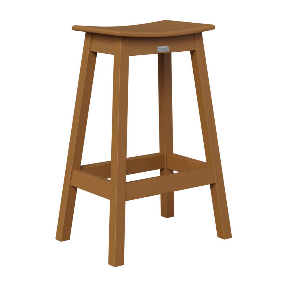 Berlin Gardens Outdoor Saddle Poly Lumber Bar Stool