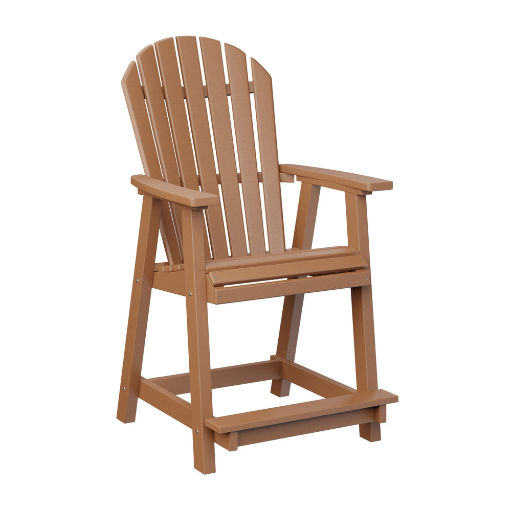 Berlin Gardens Comfo Back Poly Lumber Counter Chair