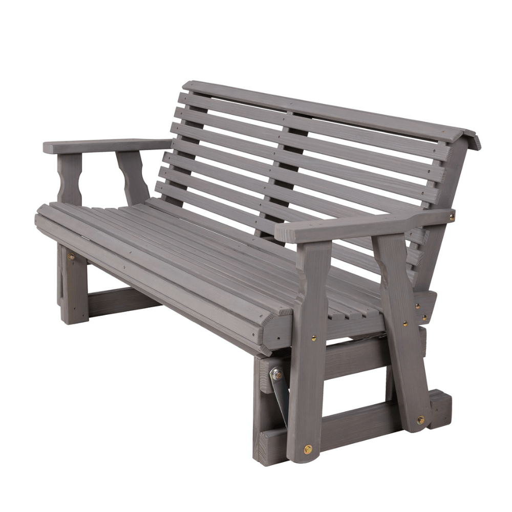Amish Casual Heavy Duty Roll Back 5 Foot Treated Porch Glider