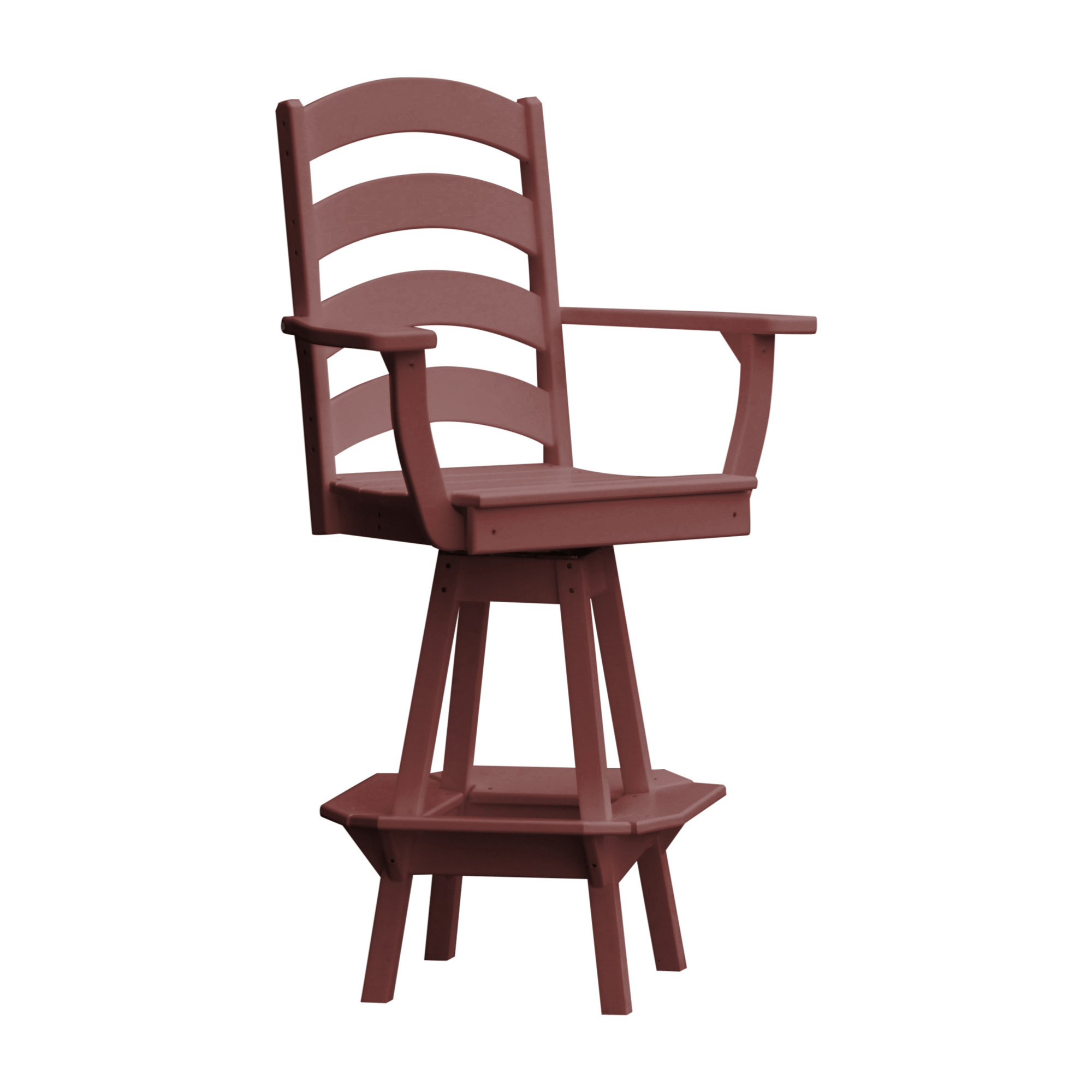 Keystone Amish Co. Josie Poly Outdoor Swivel Bar Chair