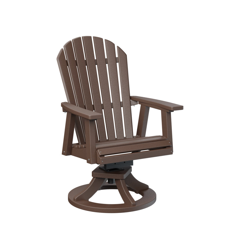 Berlin Gardens Comfo Back Poly Lumber Swivel Rocker Dining Chair