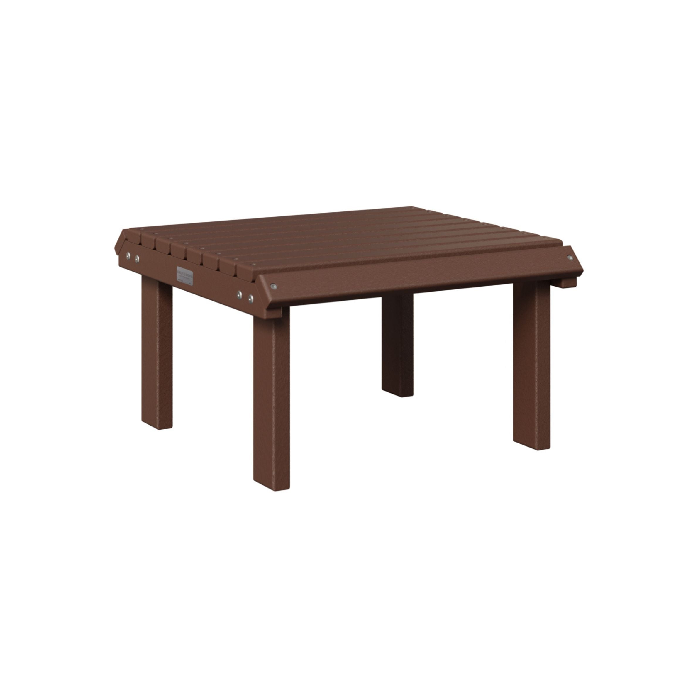 Berlin Gardens Outdoor Poly Lumber Stationary Footstool