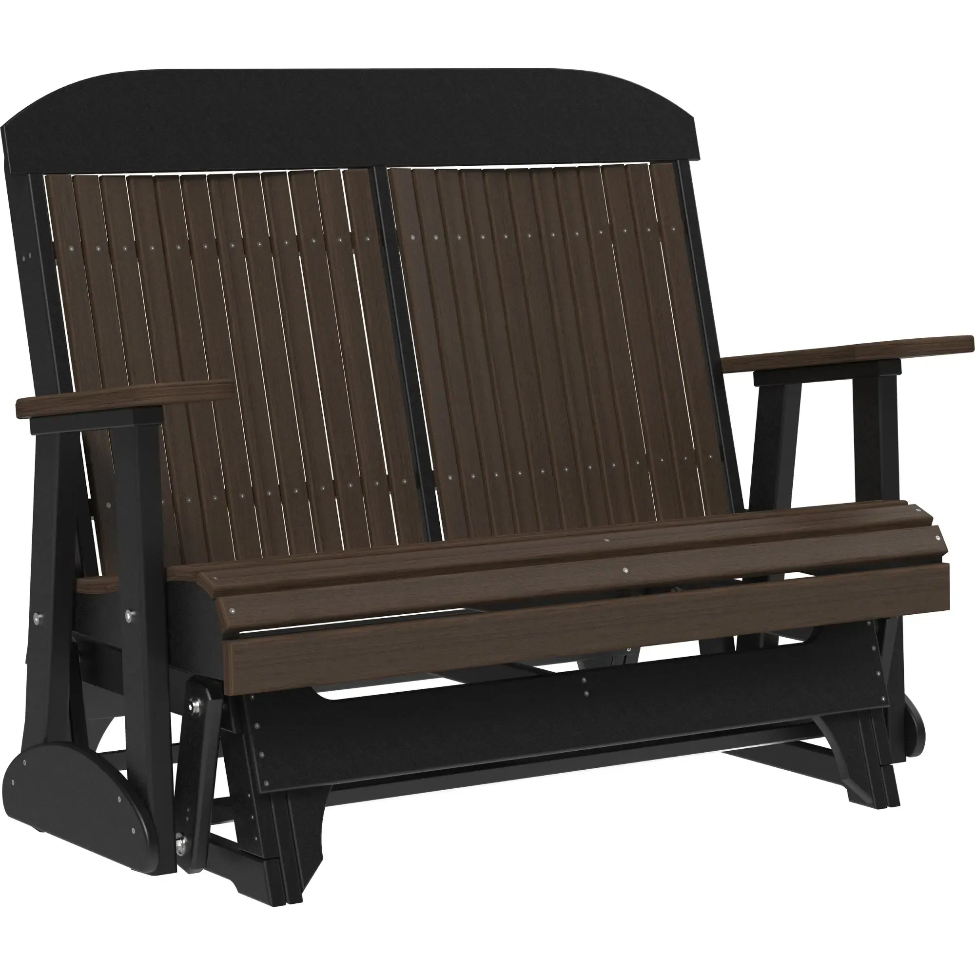 LuxCraft Classic Highback 4-Foot Poly Composite Patio Glider
