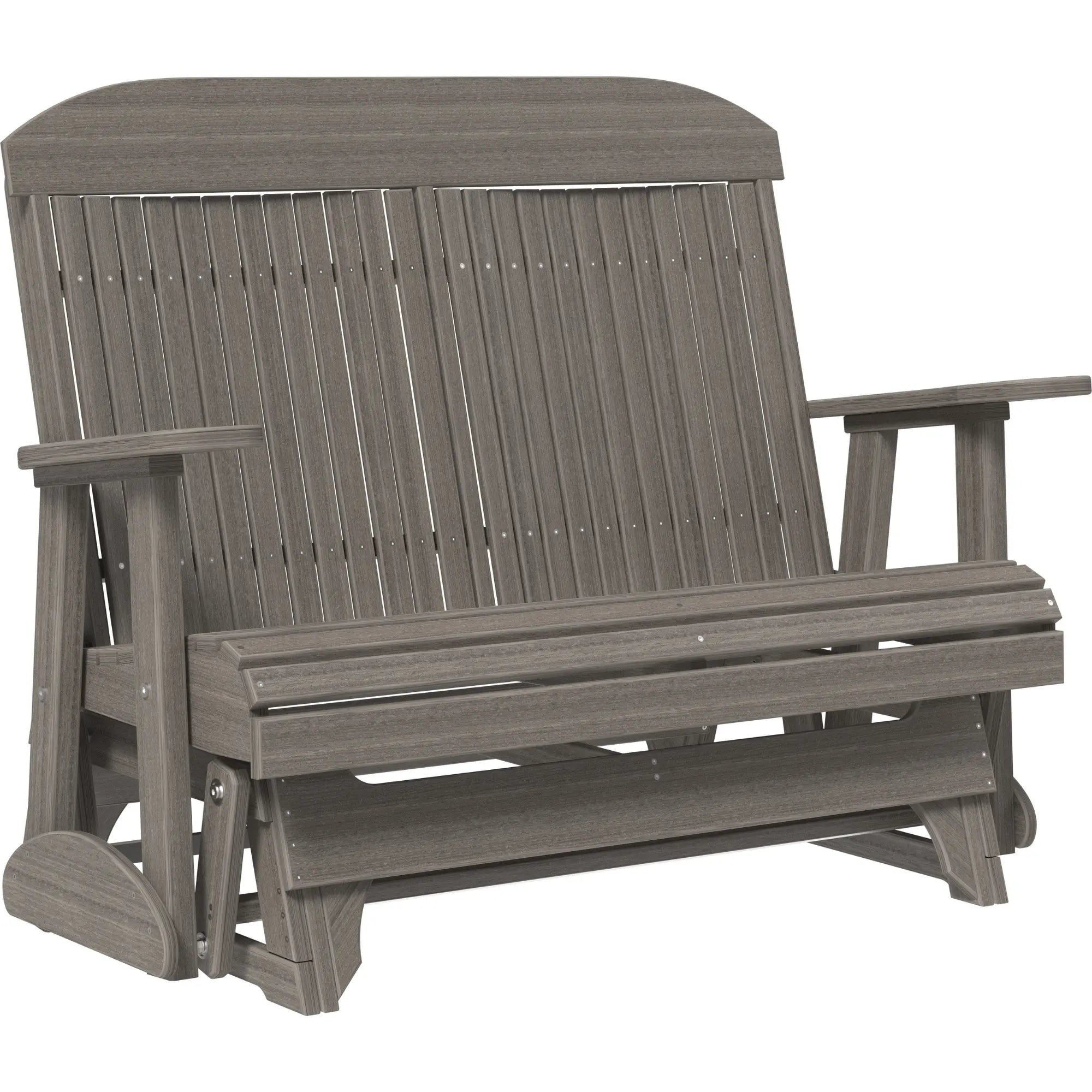 LuxCraft Classic Highback 4-Foot Poly Composite Patio Glider