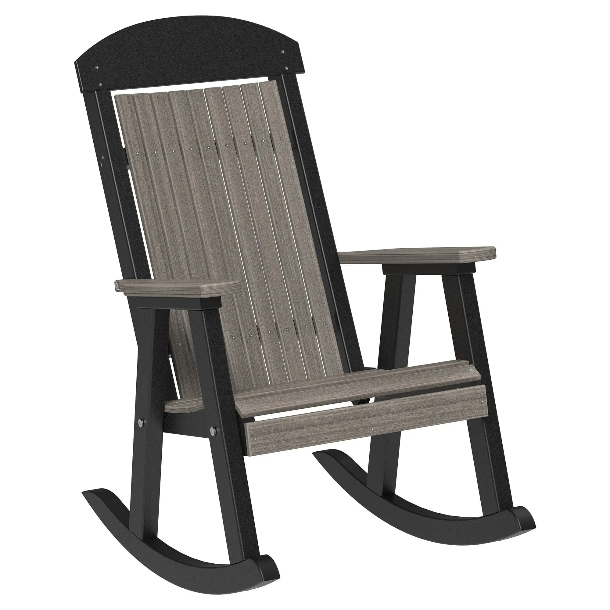 LuxCraft Classic Traditional Recycled Plastic Rocking Chair