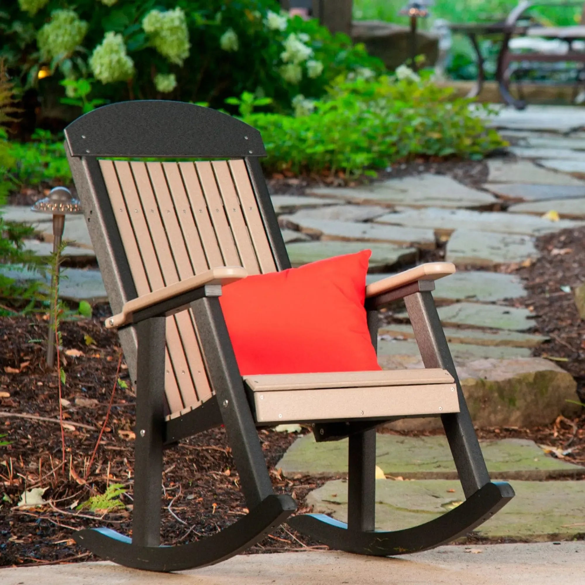 LuxCraft Classic Traditional Recycled Plastic Rocking Chair