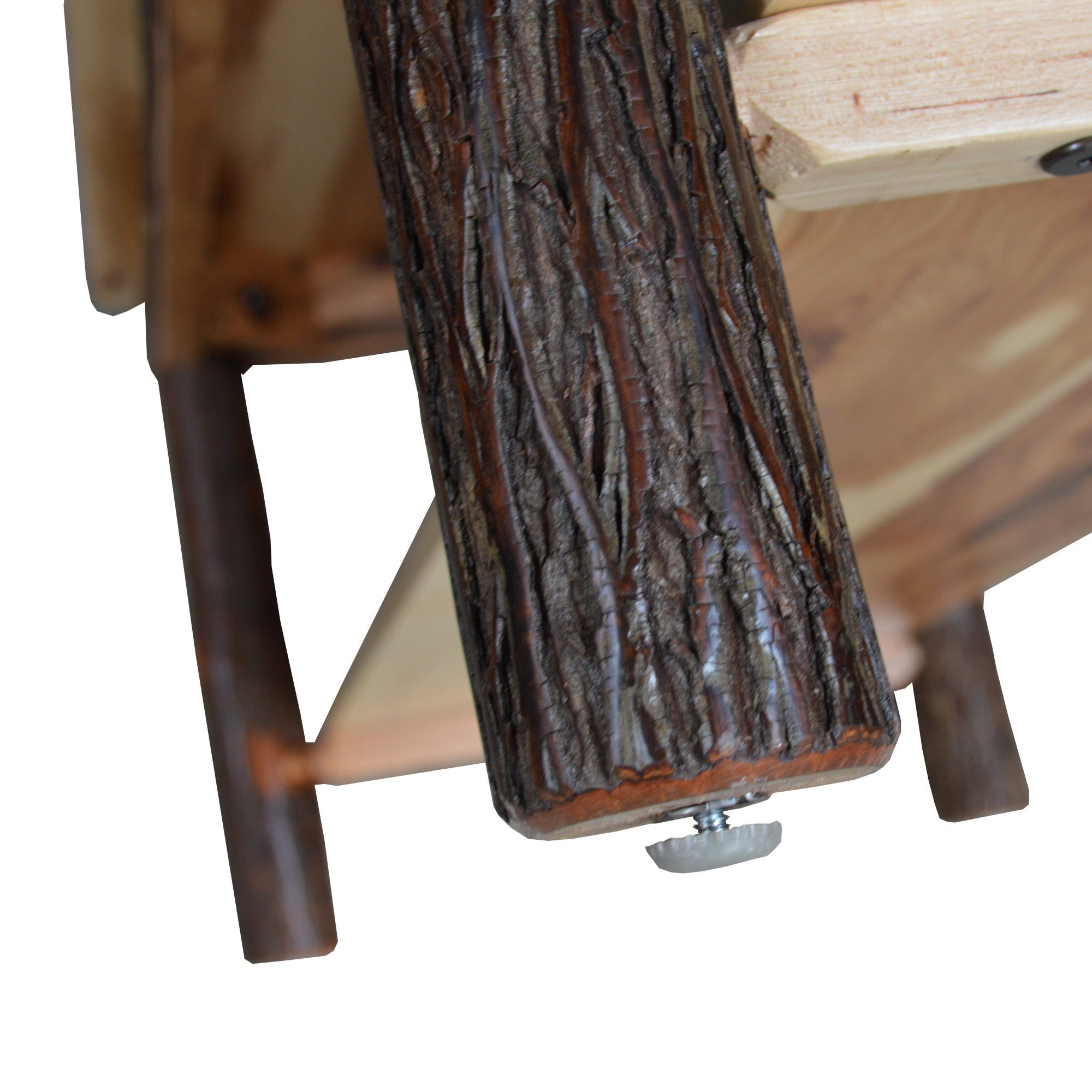 Keystone Amish Co. Hickory Solid Wood End Table with Shelf