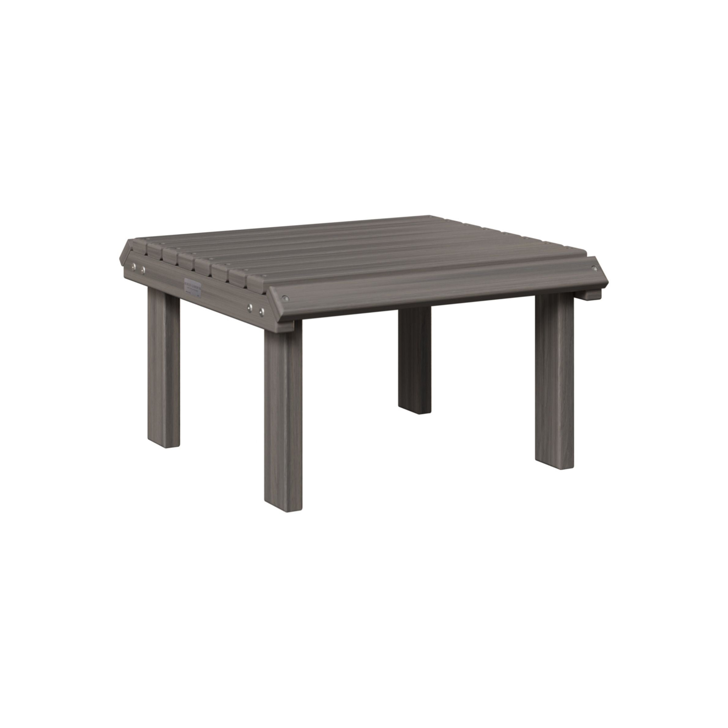 Berlin Gardens Outdoor Poly Lumber Stationary Footstool