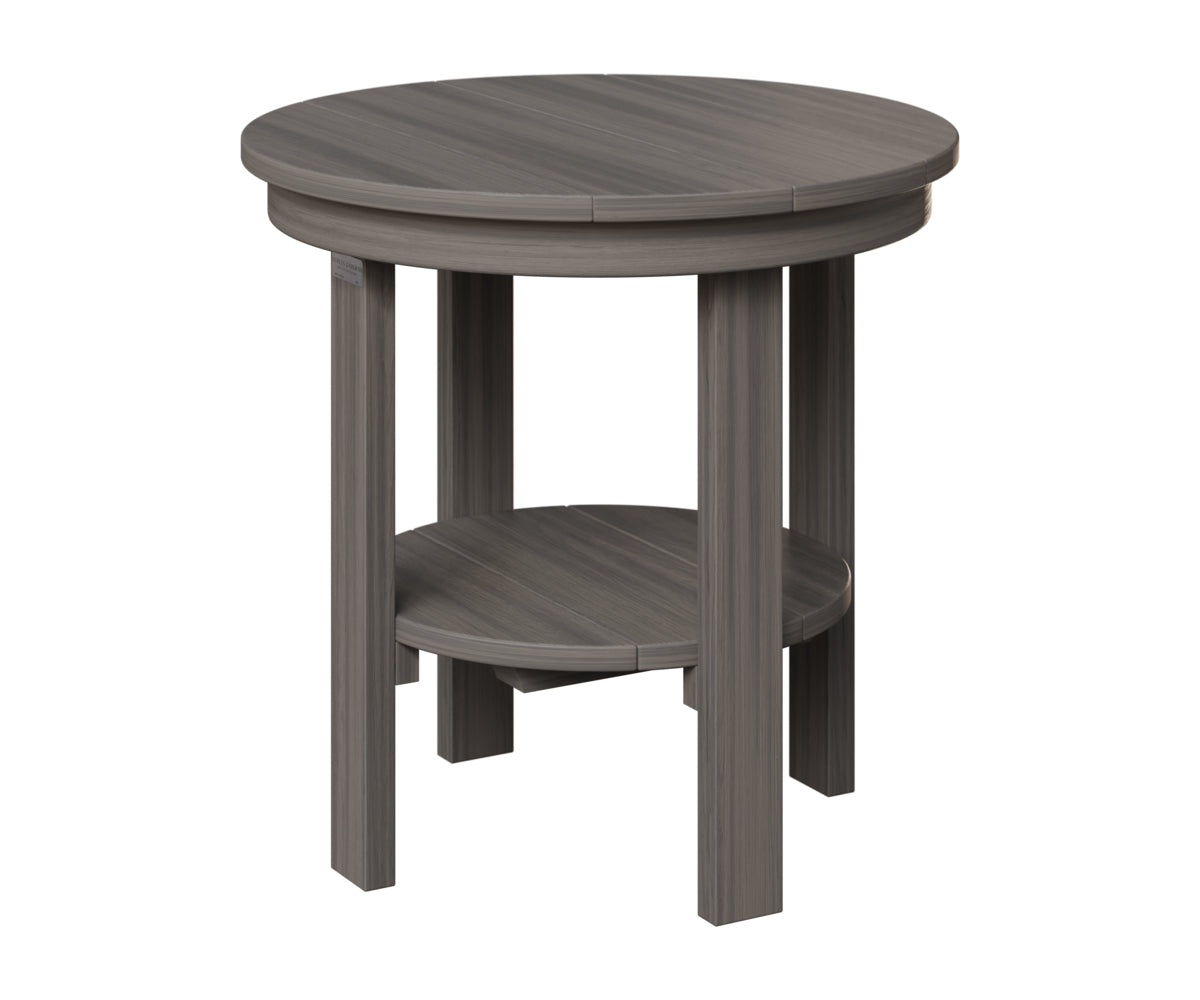 Berlin Gardens Outdoor Poly Lumber Round End Dining Table