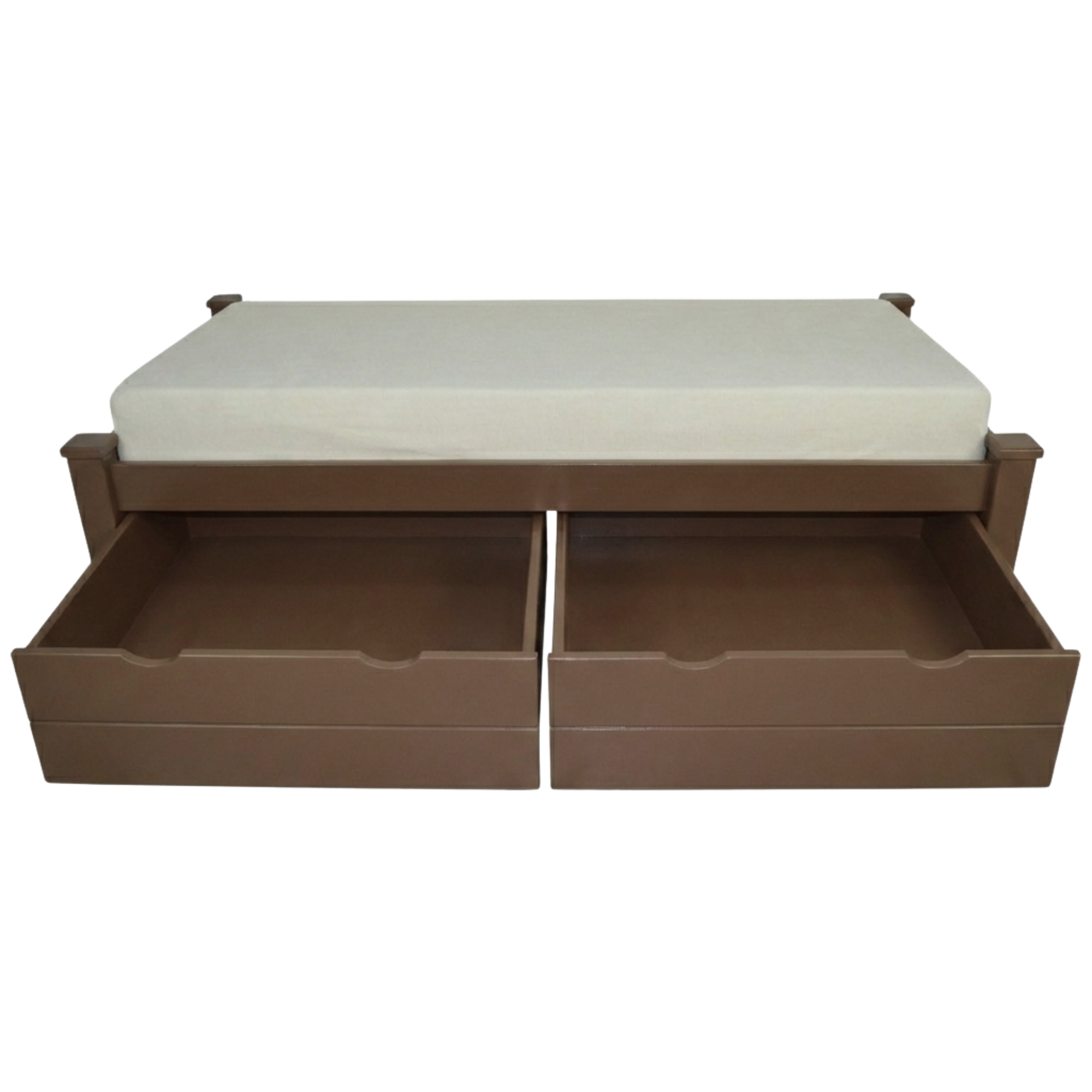 Versaloft Homestead Amish Made Bed Frame with 2-Piece Drawers