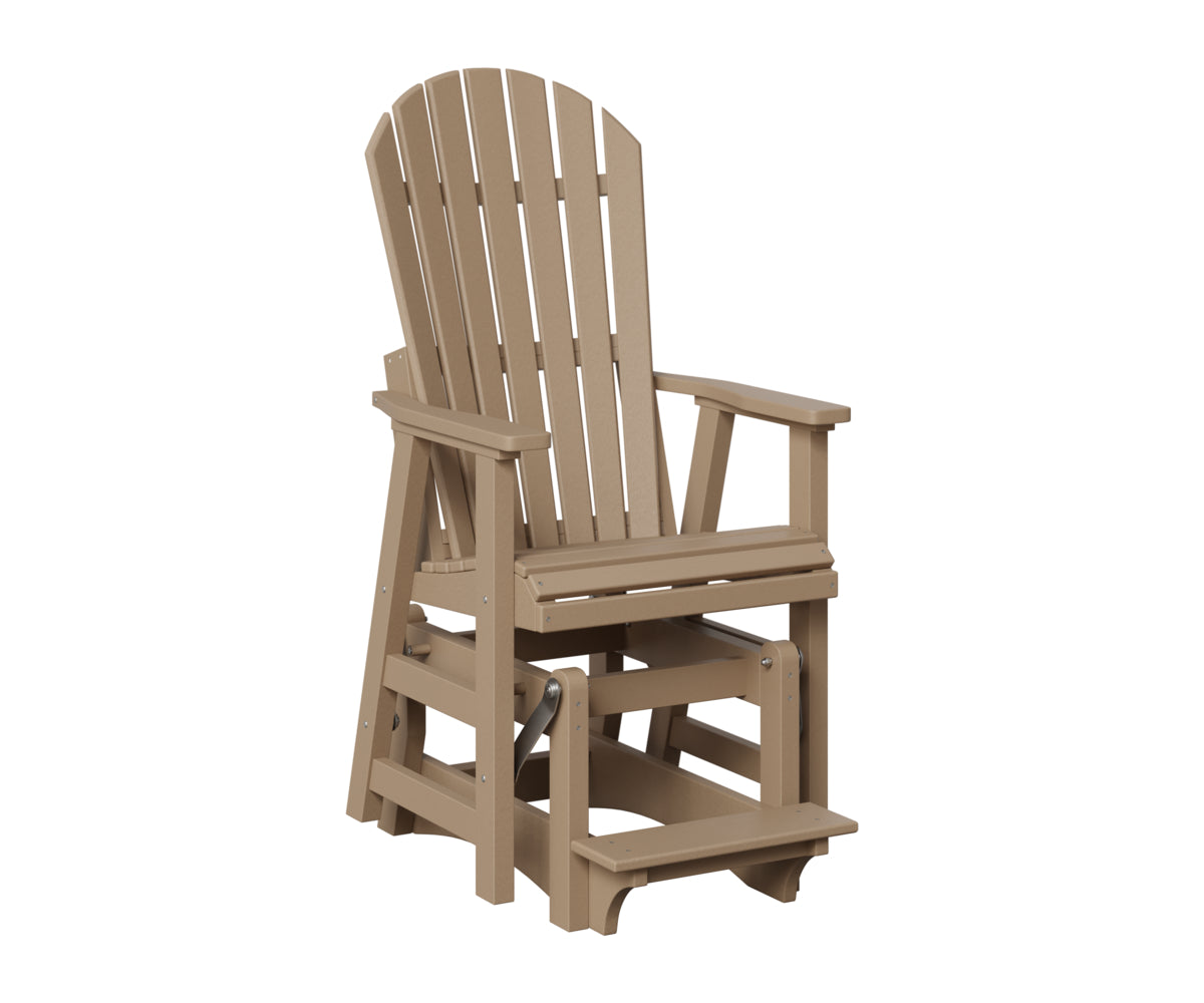 Berlin Gardens Comfo Back Outoor Poly Lumber Single Counter Glider