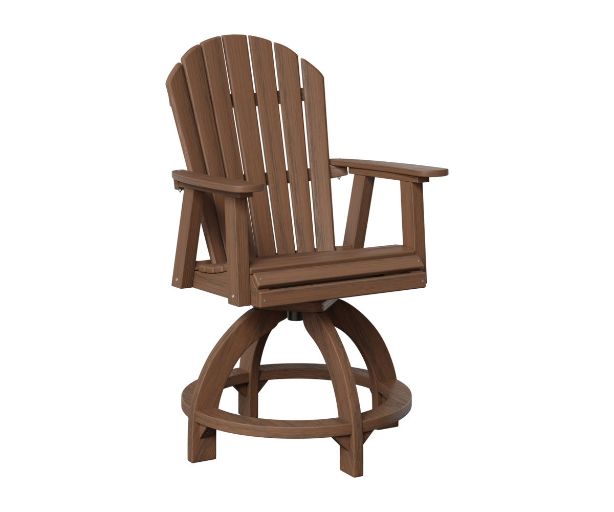 Berlin Gardens Comfo Back Outdoor Poly Lumber Swivel Counter Chair