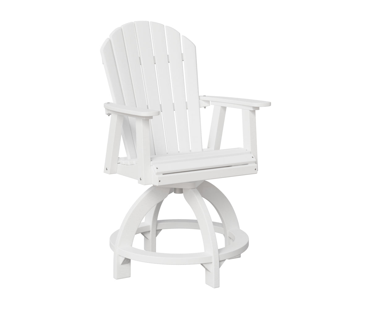 Berlin Gardens Comfo Back Outdoor Poly Lumber Swivel Counter Chair
