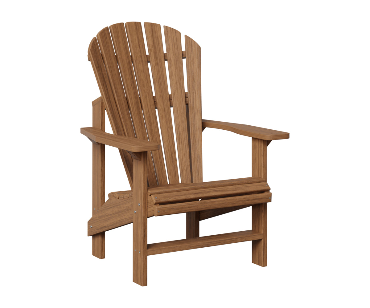 Berlin Gardens Comfo Back Outdoor Poly Lumber Upright Adirondack Chair