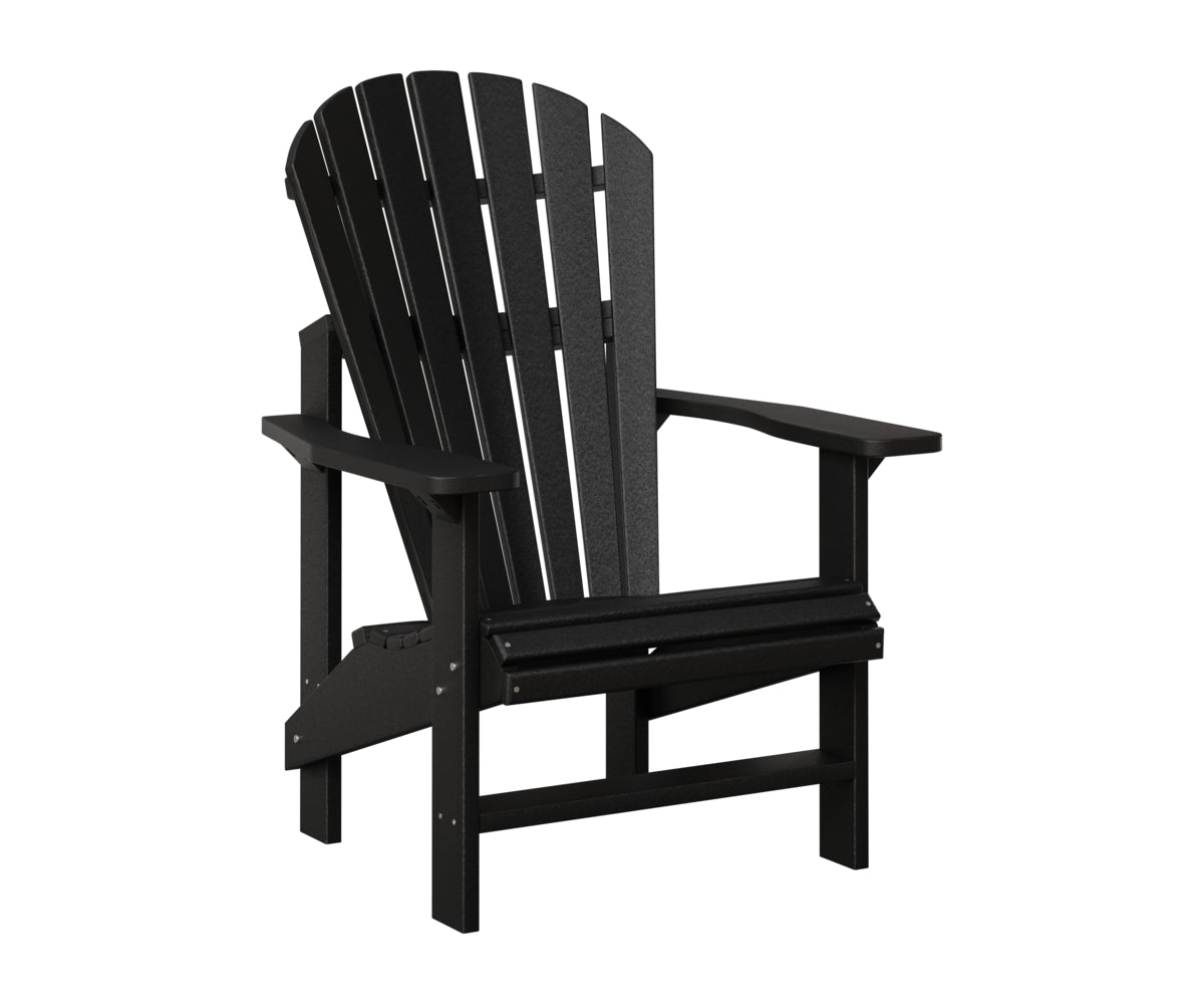 Berlin Gardens Comfo Back Outdoor Poly Lumber Upright Adirondack Chair
