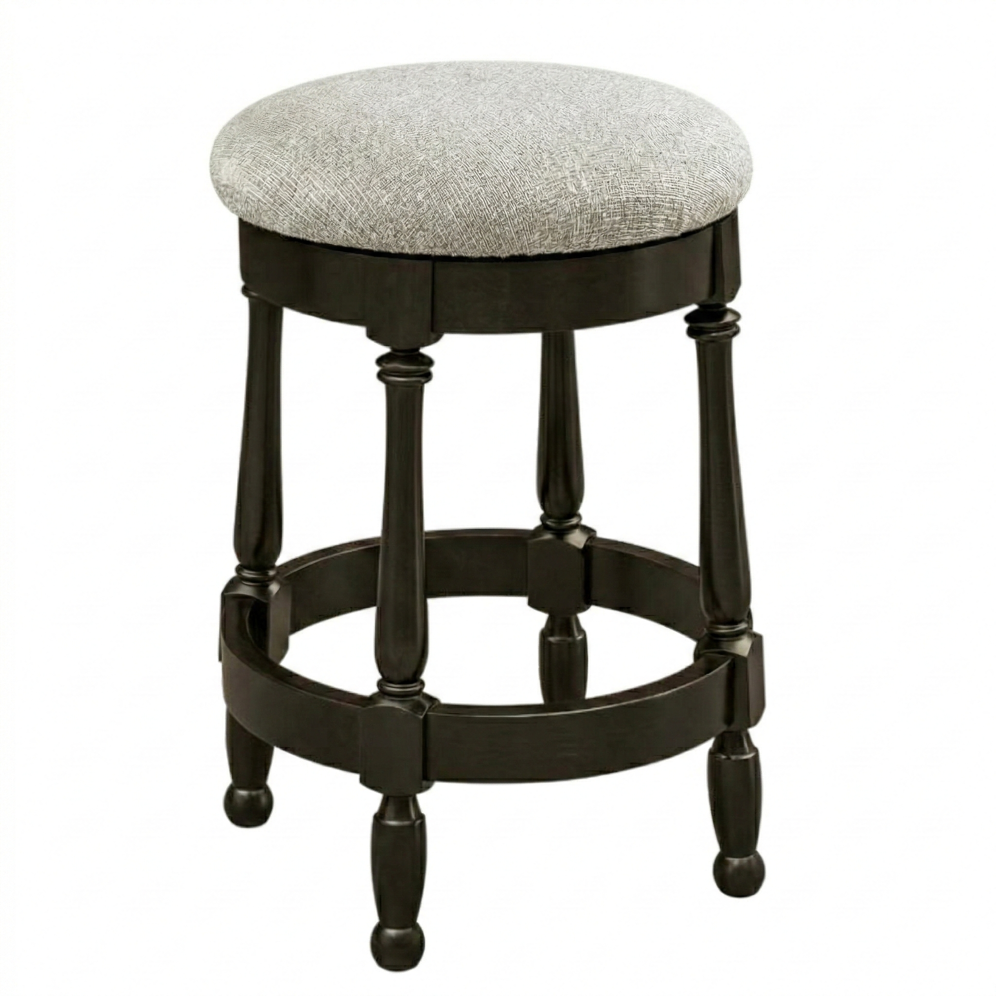 Hoosier Timbercraft Perry Maple Swivel Backless Barstool
