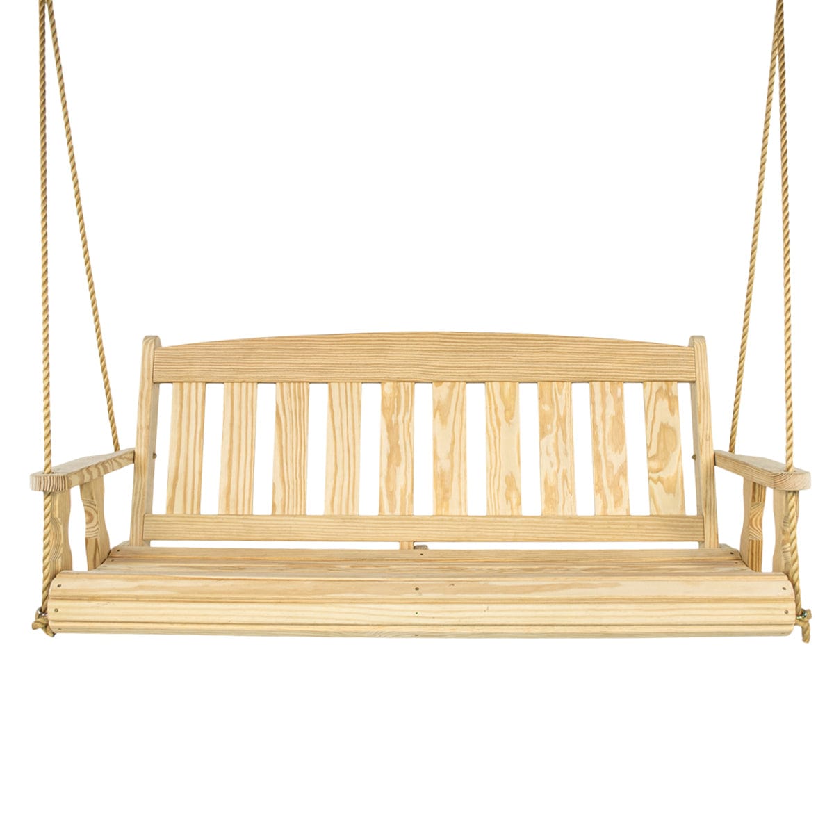 Amish Casual 5 Foot Unfinished Mission Porch Swing with Clearcoat