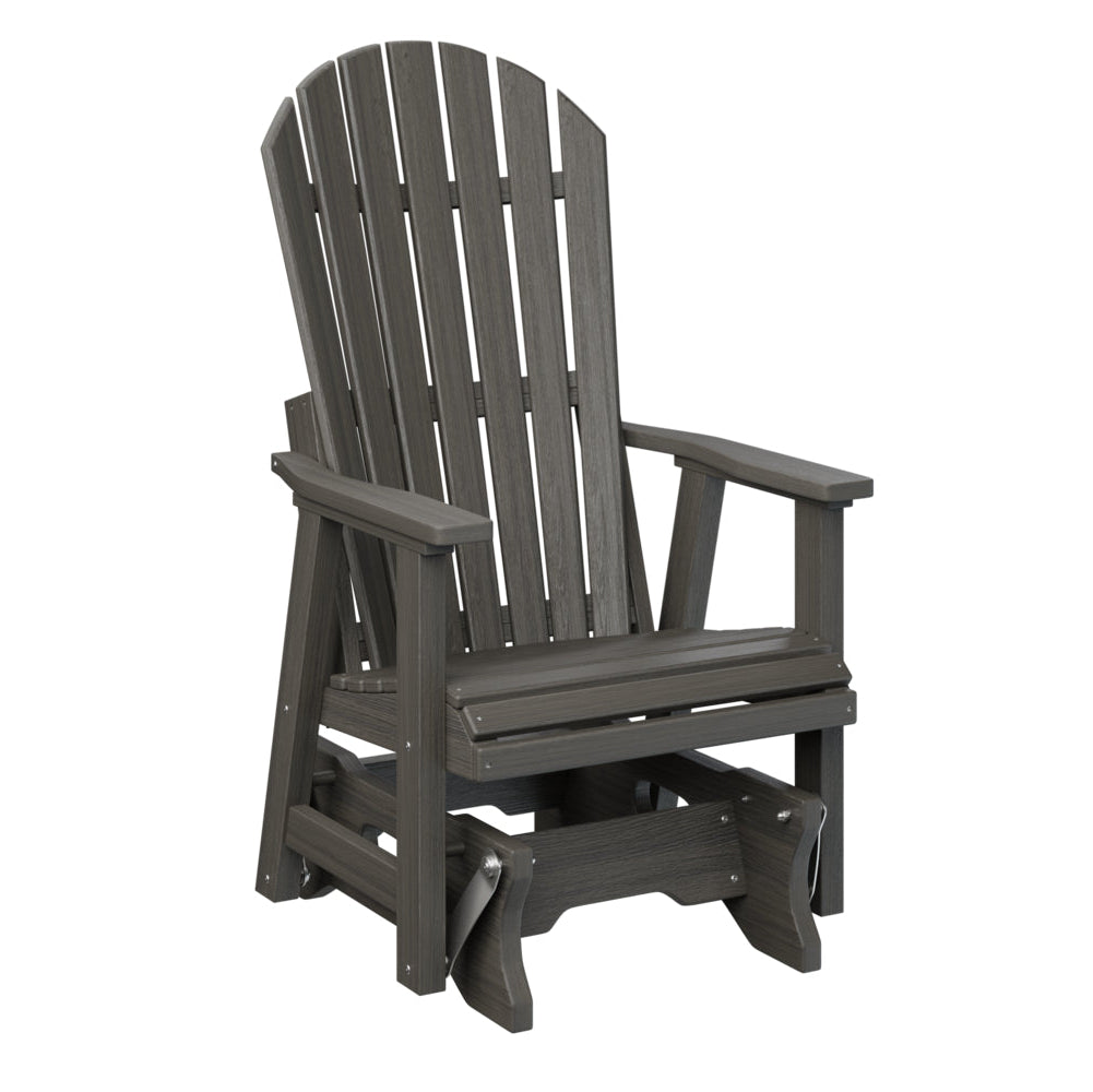Berlin Gardens Comfo Back Poly Lumber Single Glider