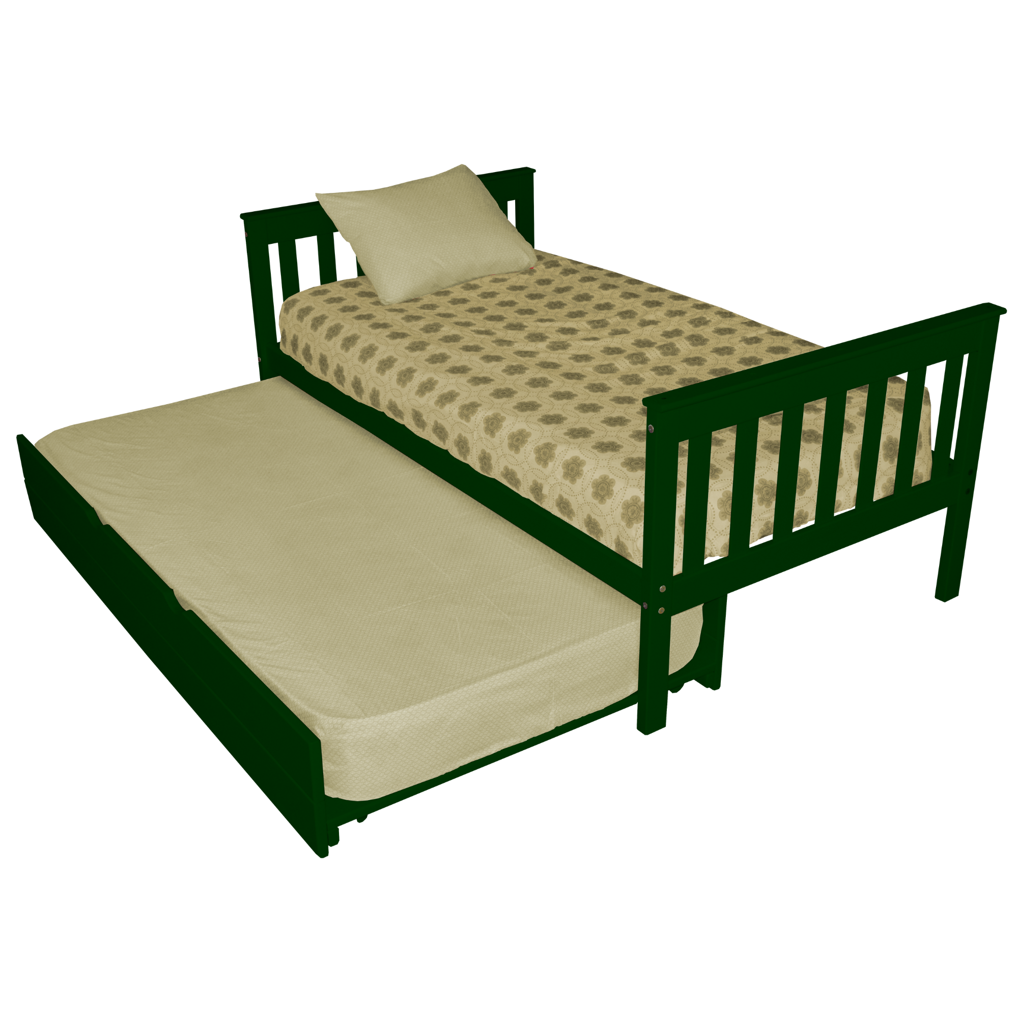 Versaloft Mission Amish Made Bed Frame with Trundle Unit